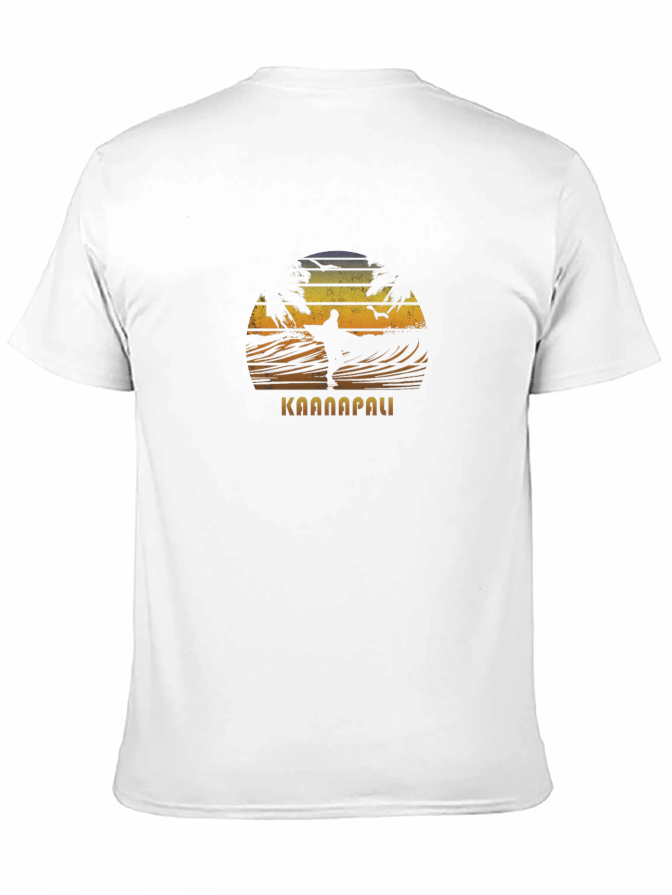 Kaanapali Surfer Graphic Black T-Shirt