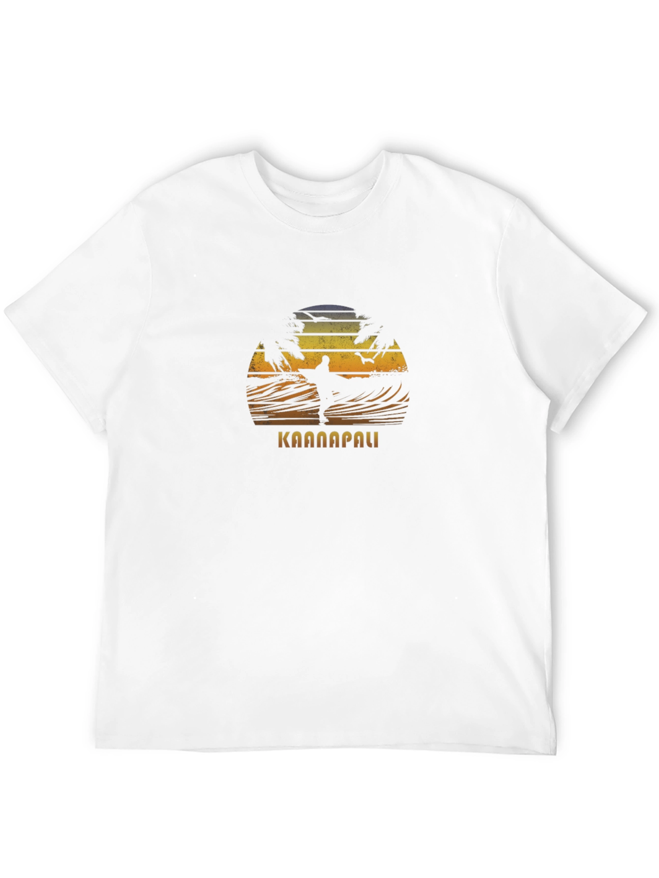 Kaanapali Surfer Graphic Black T-Shirt