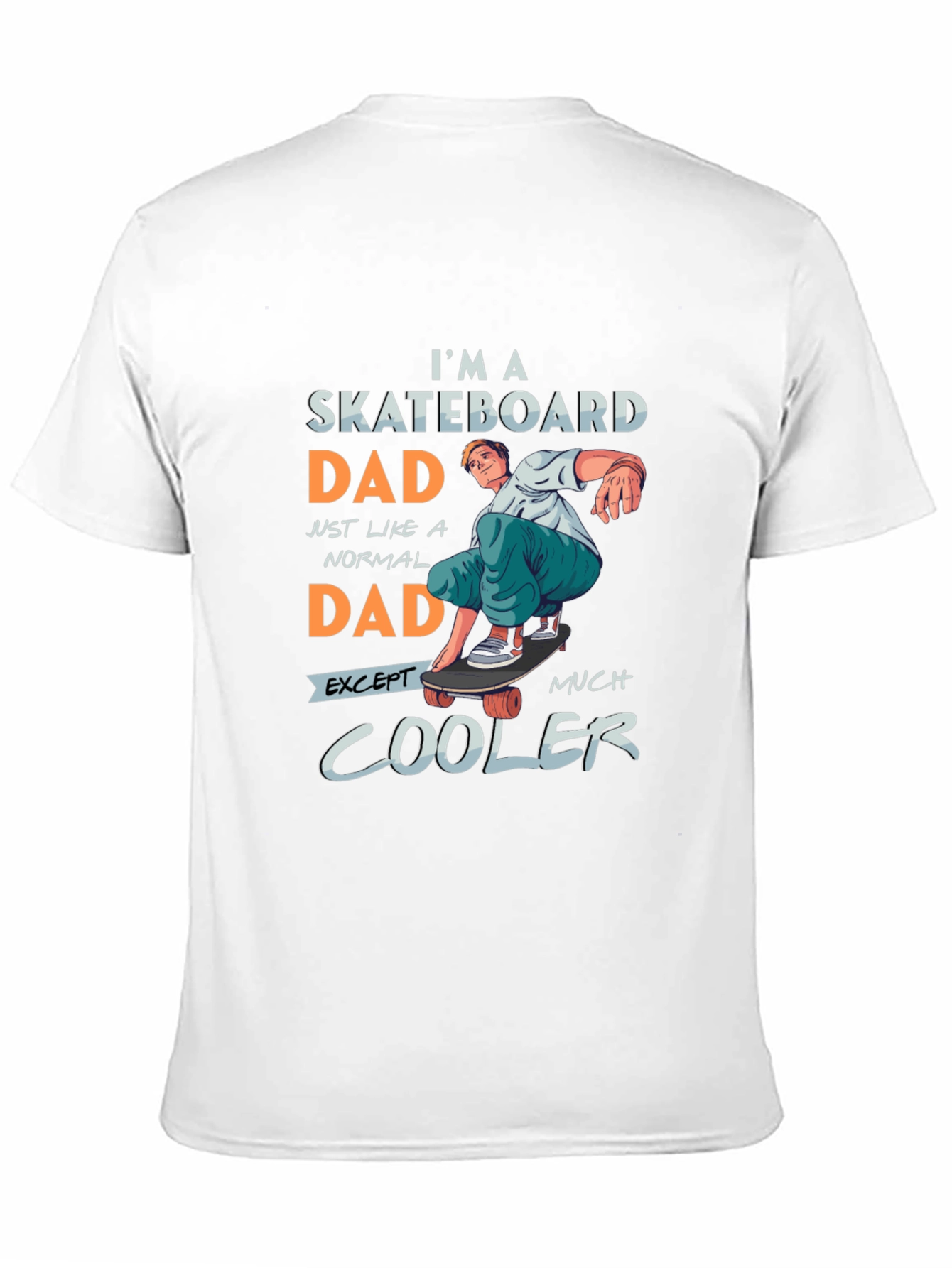 Skateboard Dad Graphic Tee - Cool Dad Style
