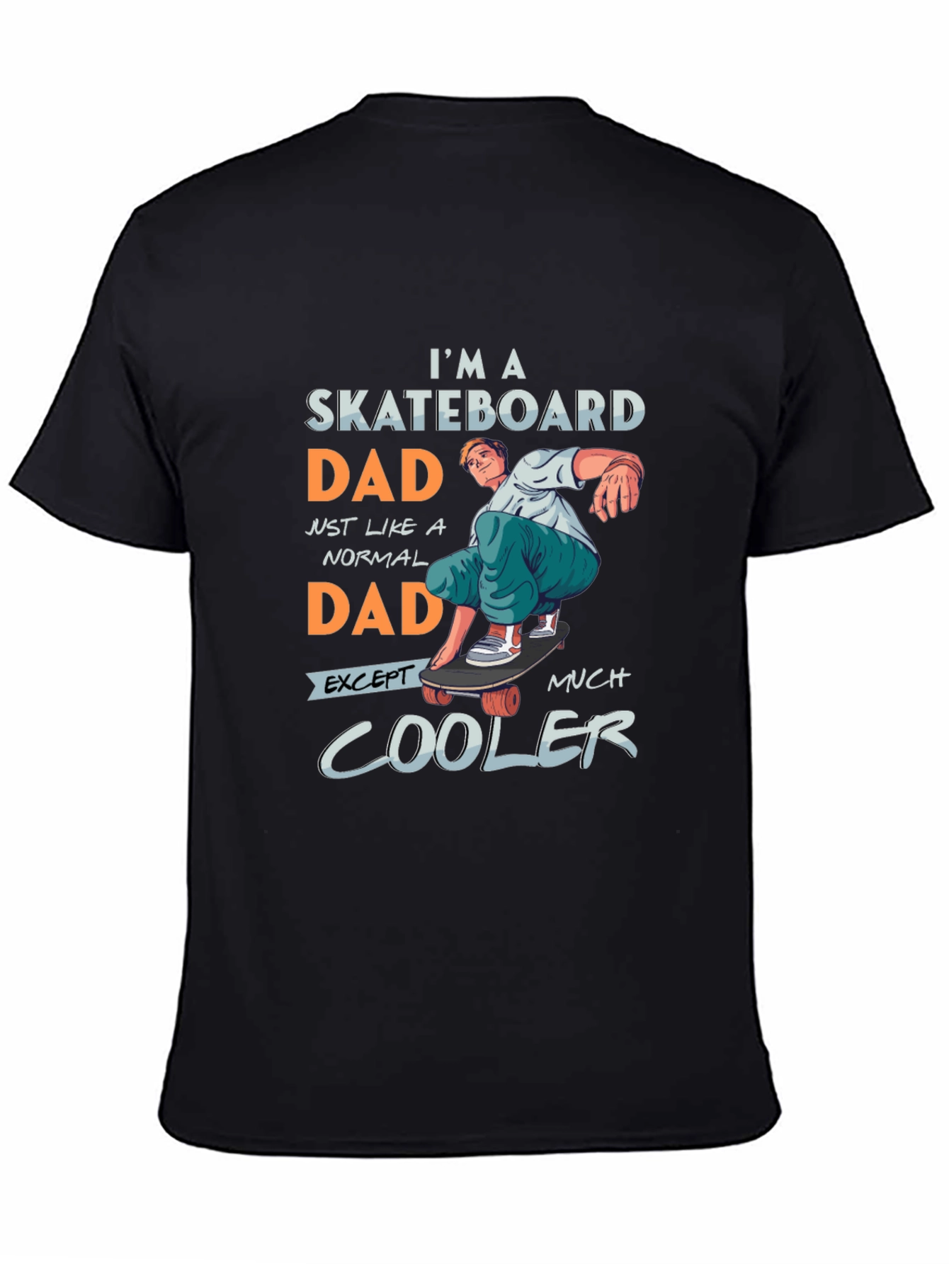 Skateboard Dad Graphic Tee - Cool Dad Style
