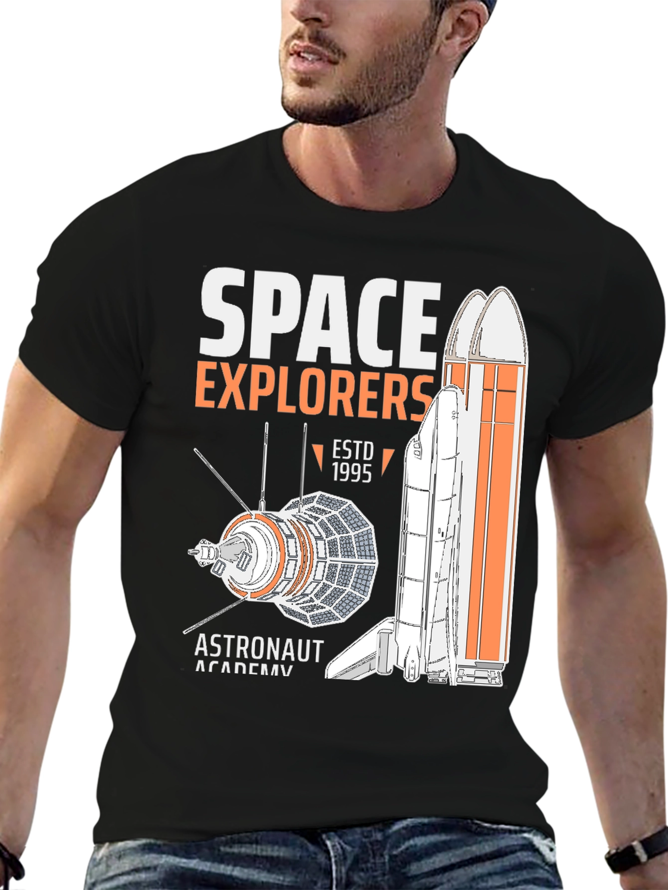 Space Explorers T-Shirt - Astronaut Academy EST 1995