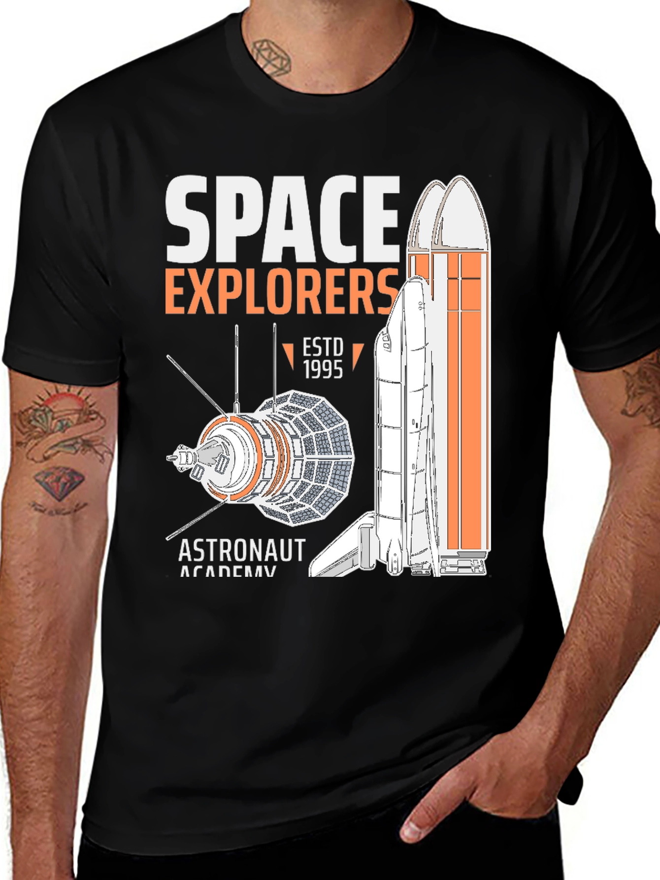 Space Explorers T-Shirt - Astronaut Academy EST 1995