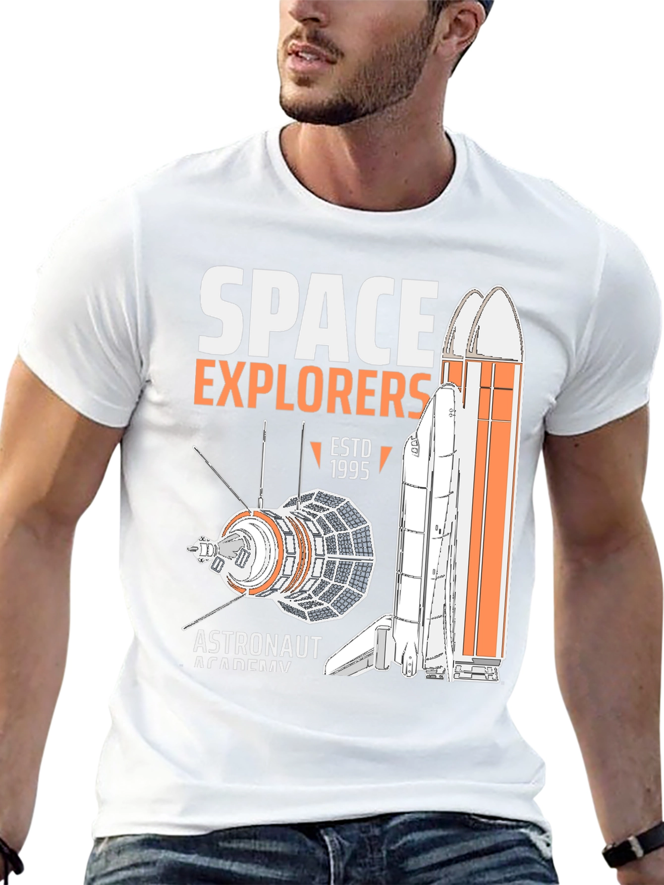 Space Explorers T-Shirt - Astronaut Academy EST 1995