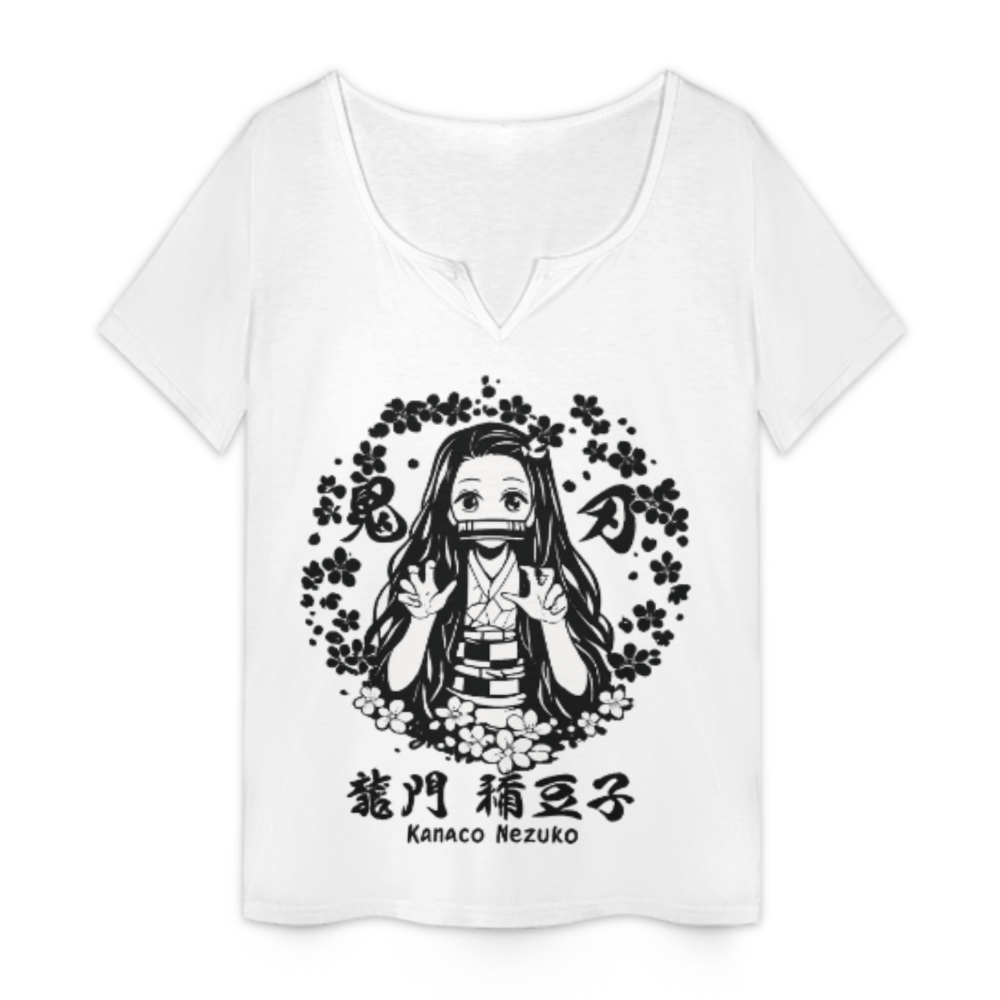 Cute Anime Style Girl Graphic Tee, Kawaii Manga Inspired Shirt, Floral Cartoon Character T-Shirt, Minimal Japanese Aesthetic Casual Top(z557)