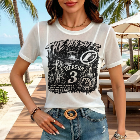 Vintage Basketball Graphic Tee, Retro Streetwear Sports Shirt, Oversized Urban Fashion T-Shirt, Monochrome Athlete Graphic Top, Y2K Inspired Casual Tee(z543)