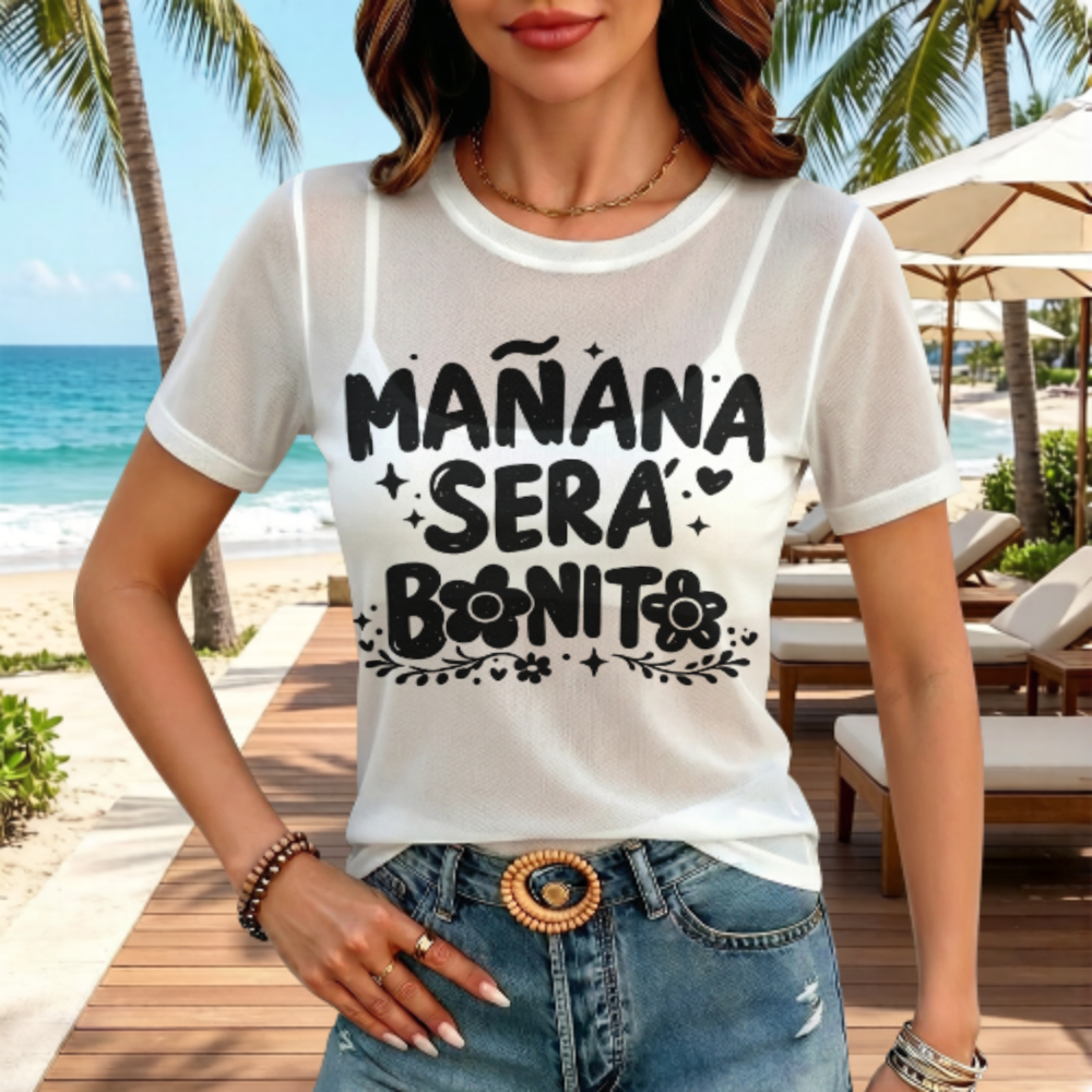 Positive Quote Graphic Tee, Retro Typography Streetwear Shirt, Oversized Inspirational T-Shirt, Minimal Monochrome Casual Top, Trendy Everyday Fashion Tee(z547)