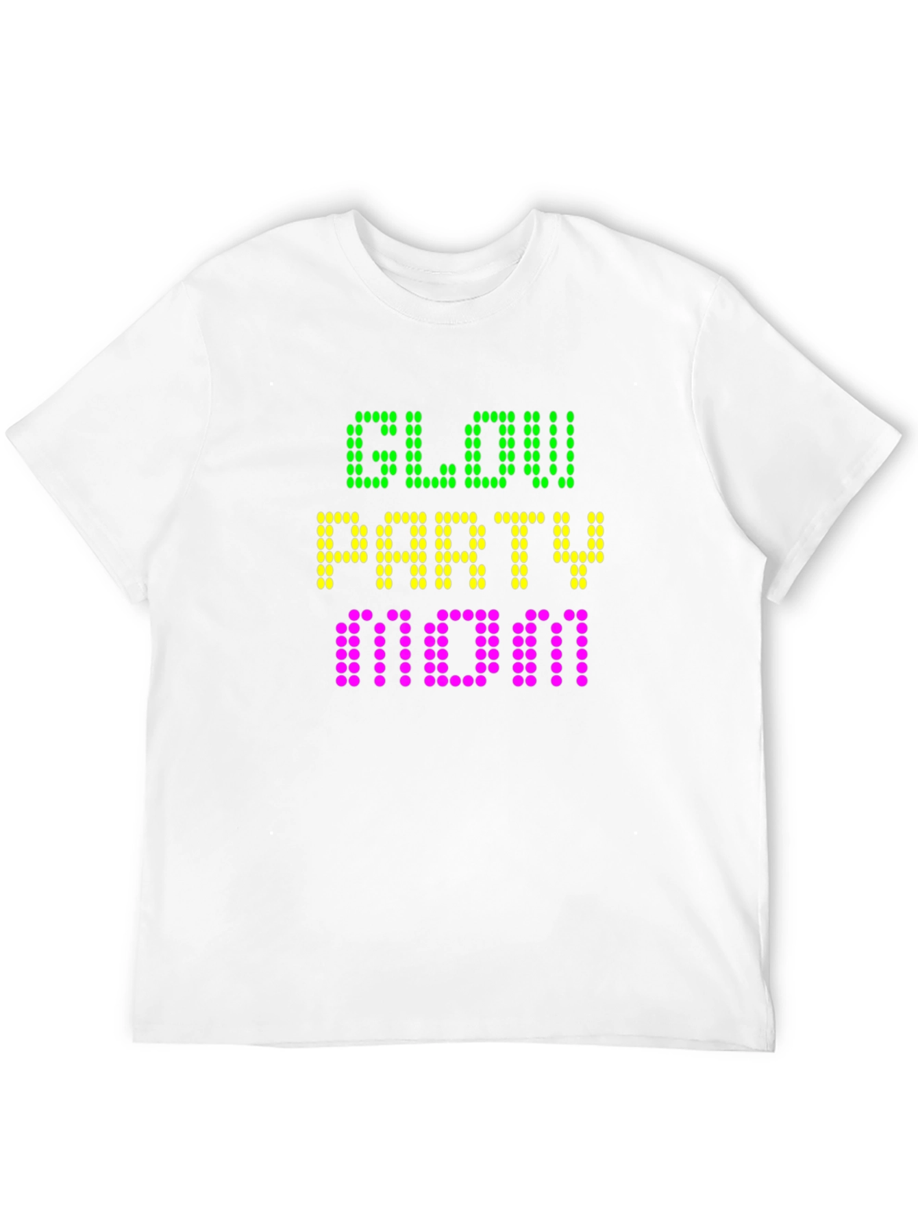 Glow Party Mom Black T-Shirt