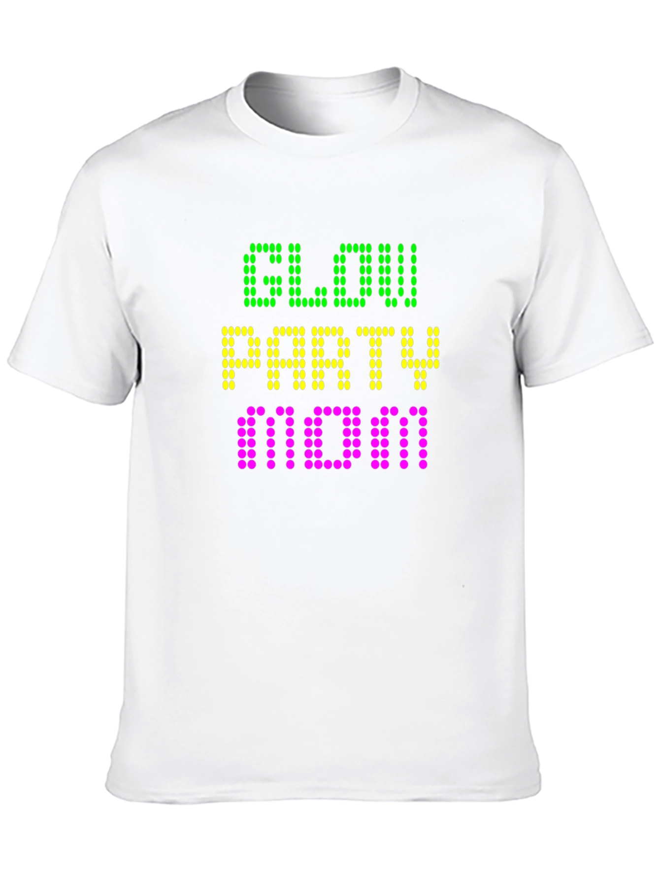 Glow Party Mom Black T-Shirt