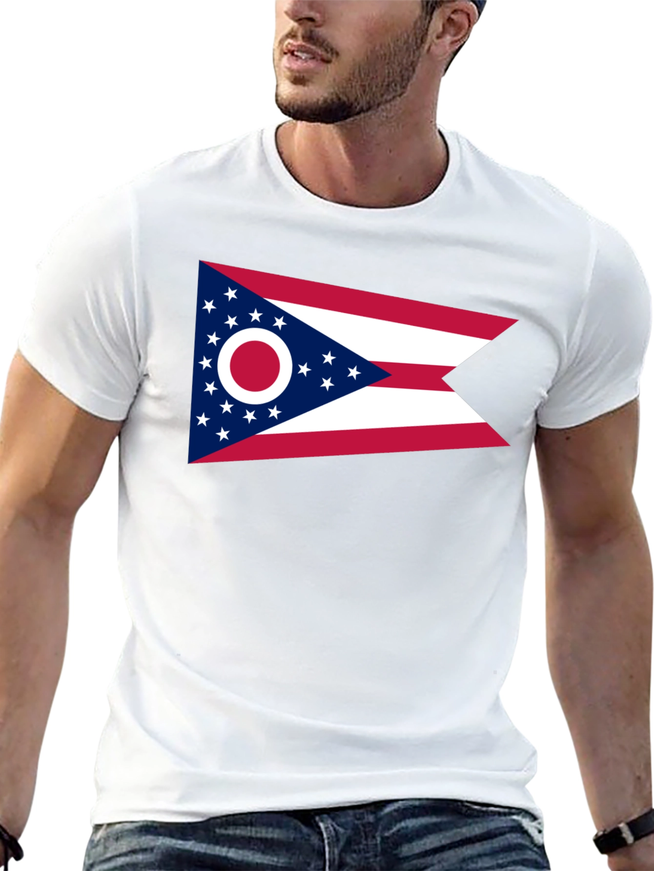 Ohio Flag T-Shirt - Buckeye State Pride