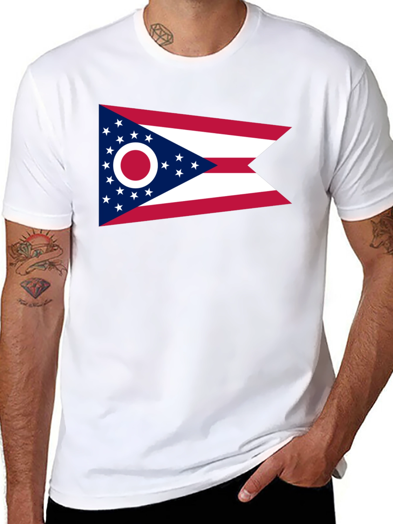Ohio Flag T-Shirt - Buckeye State Pride