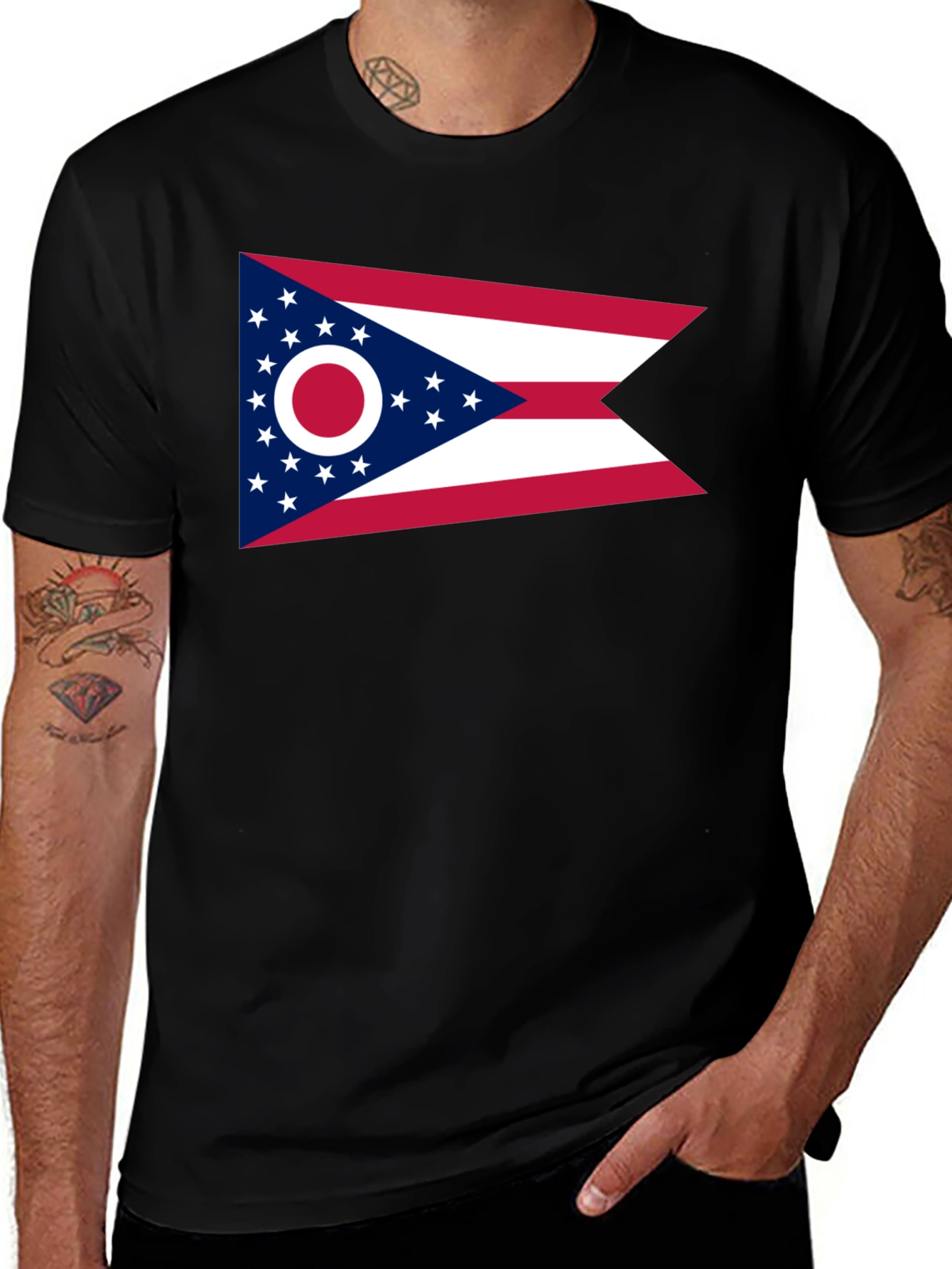 Ohio Flag T-Shirt - Buckeye State Pride