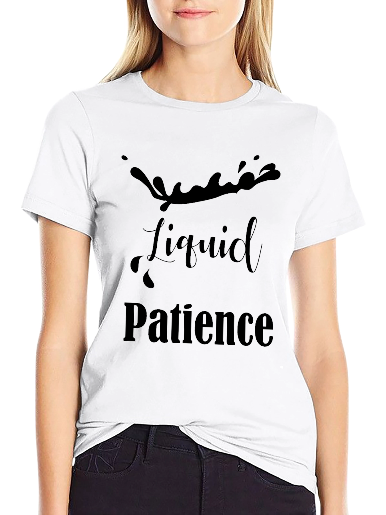 Liquid Patience Black T-Shirt