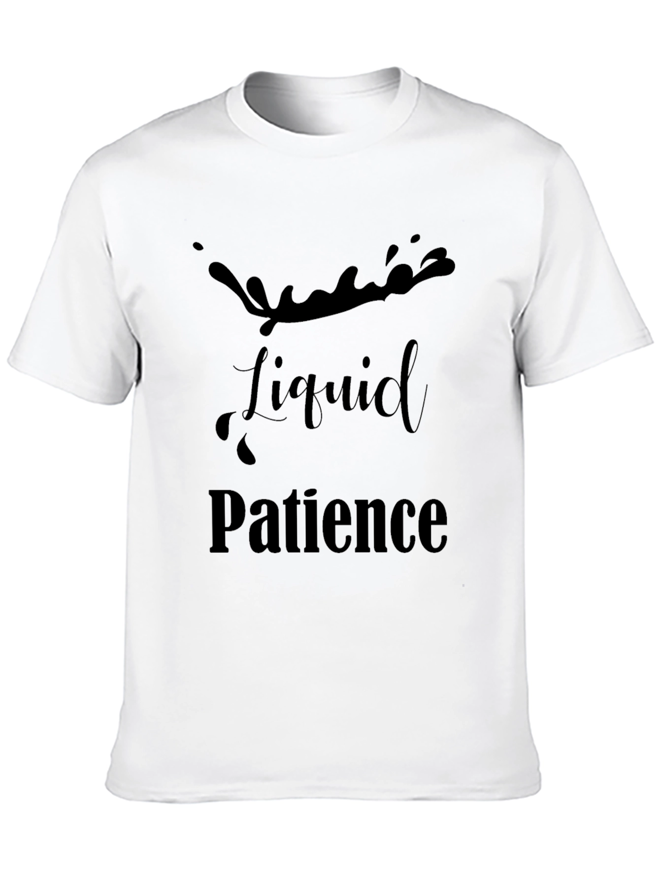 Liquid Patience Black T-Shirt
