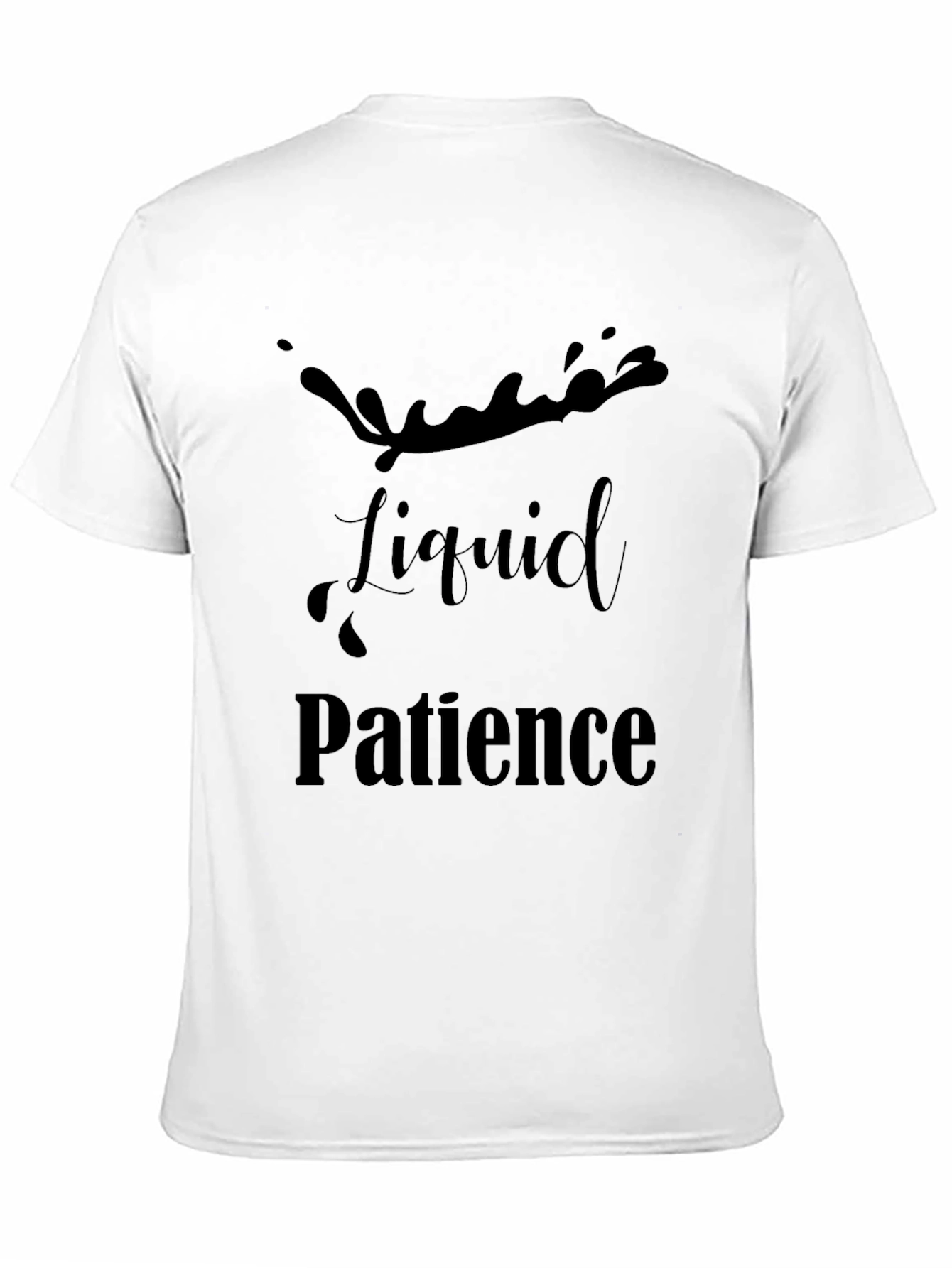 Liquid Patience Black T-Shirt