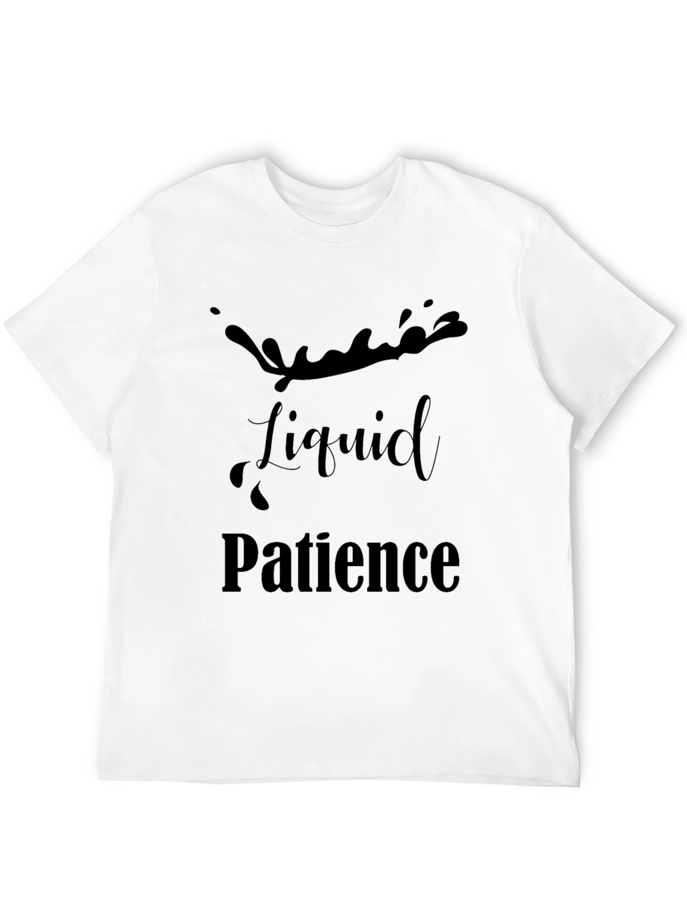 Liquid Patience Black T-Shirt