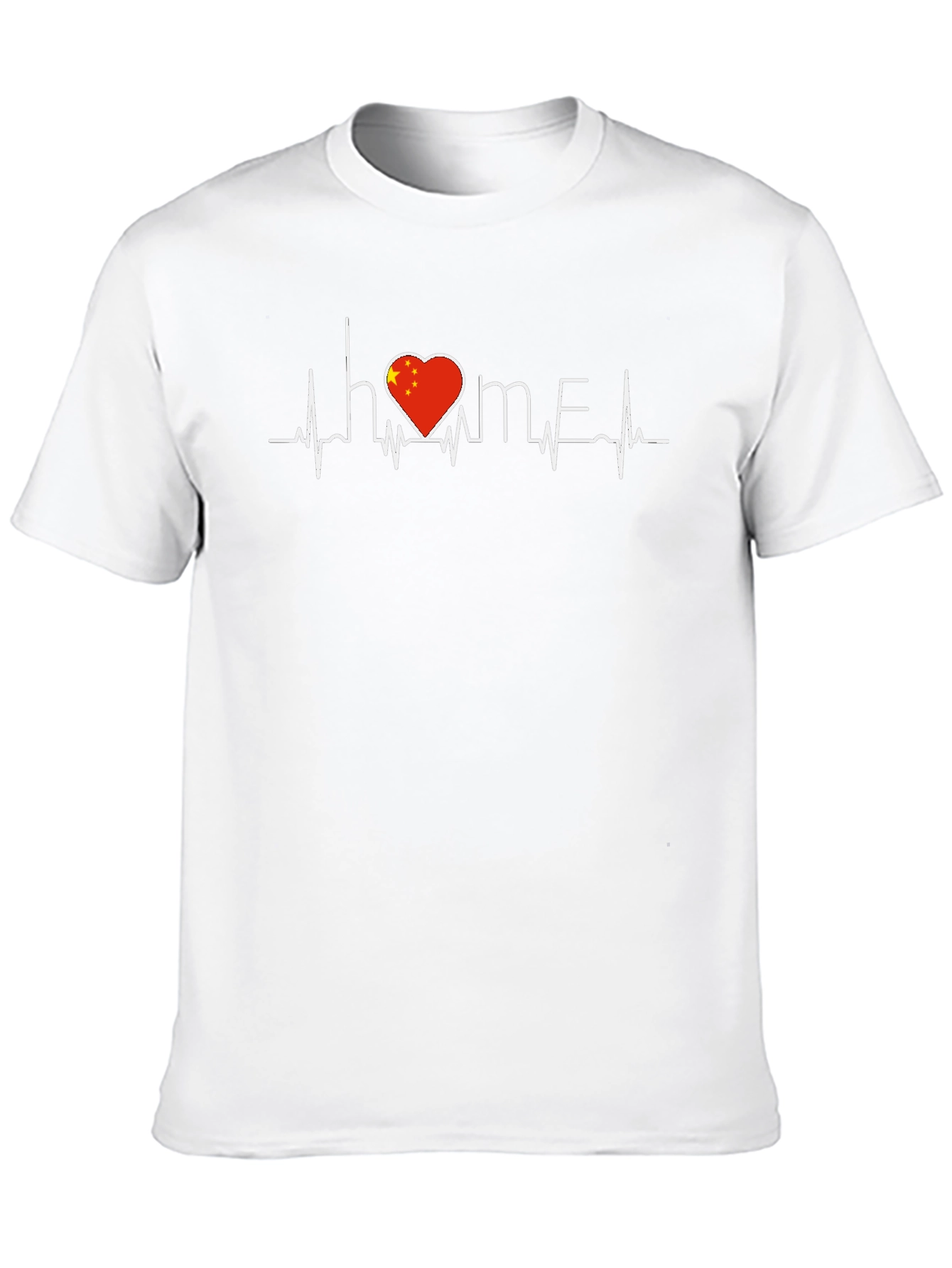 China Heartbeat Home Black T-Shirt