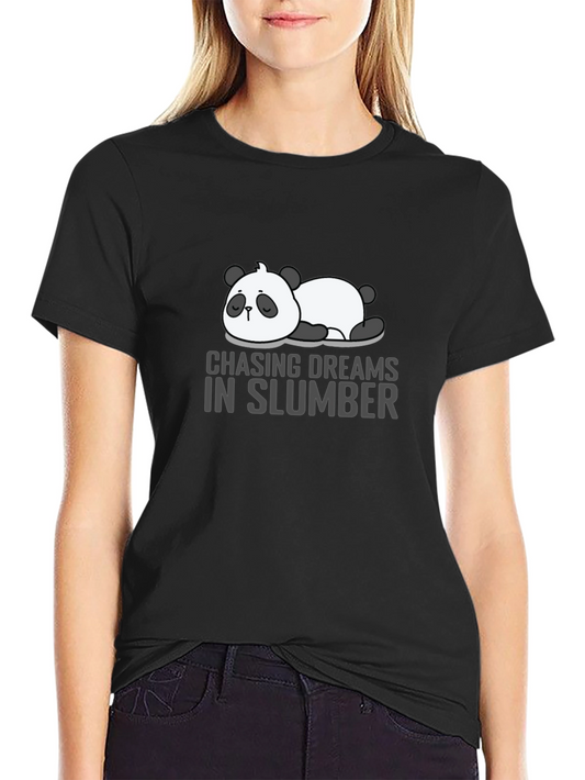 Chasing Dreams Panda T-Shirt - Comfortable Sleepwear