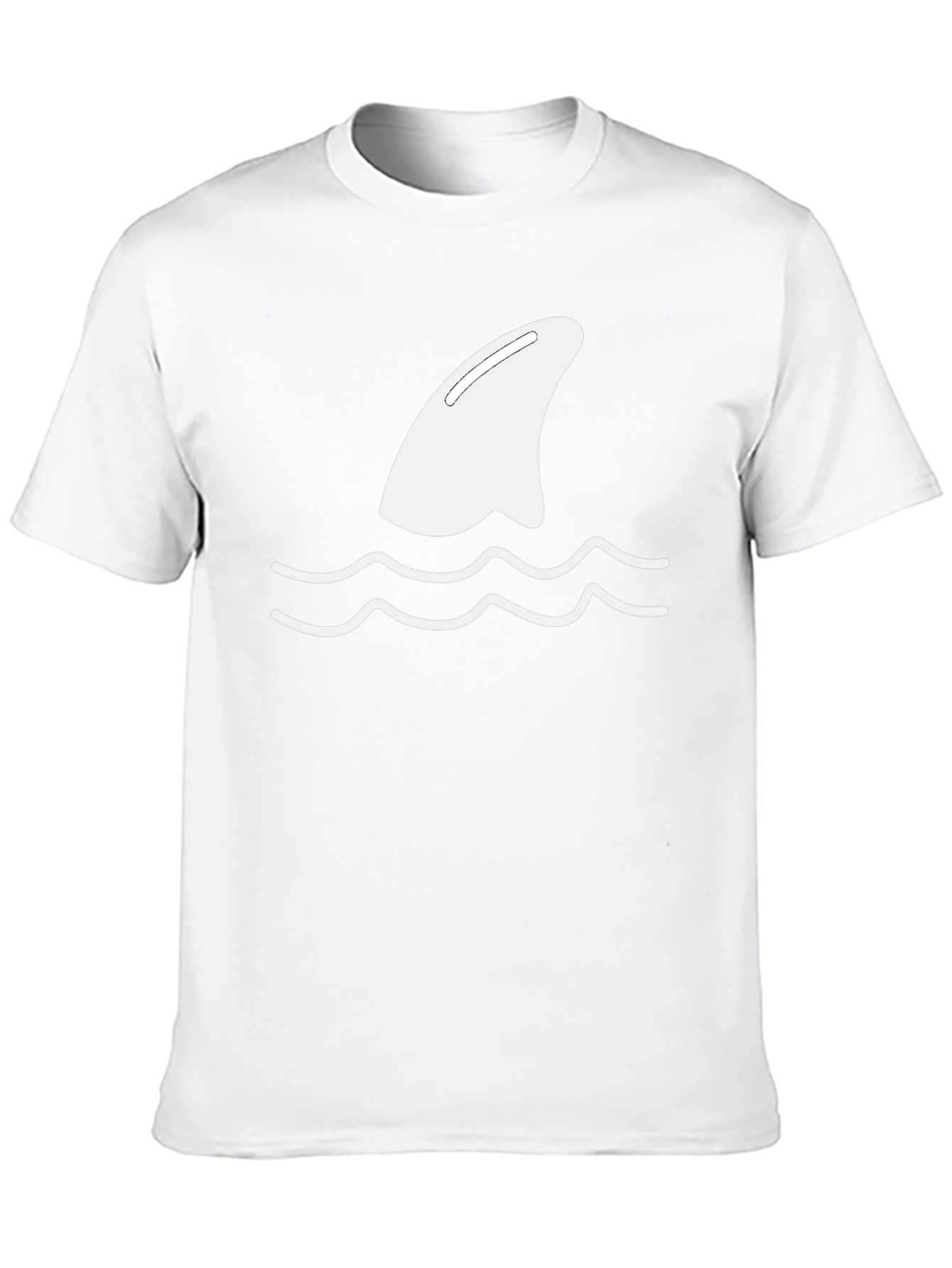 Mens Black Shark Fin Tee