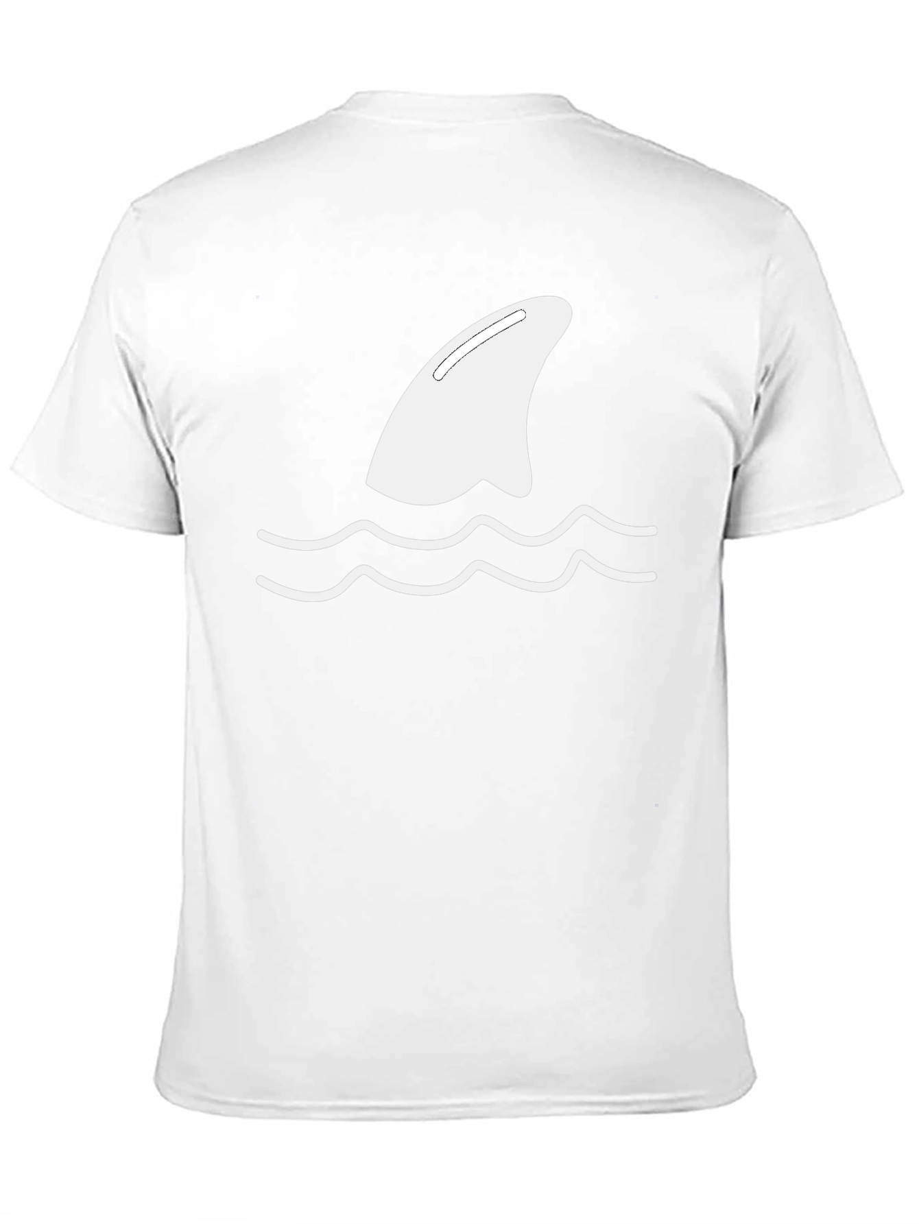 Mens Black Shark Fin Tee
