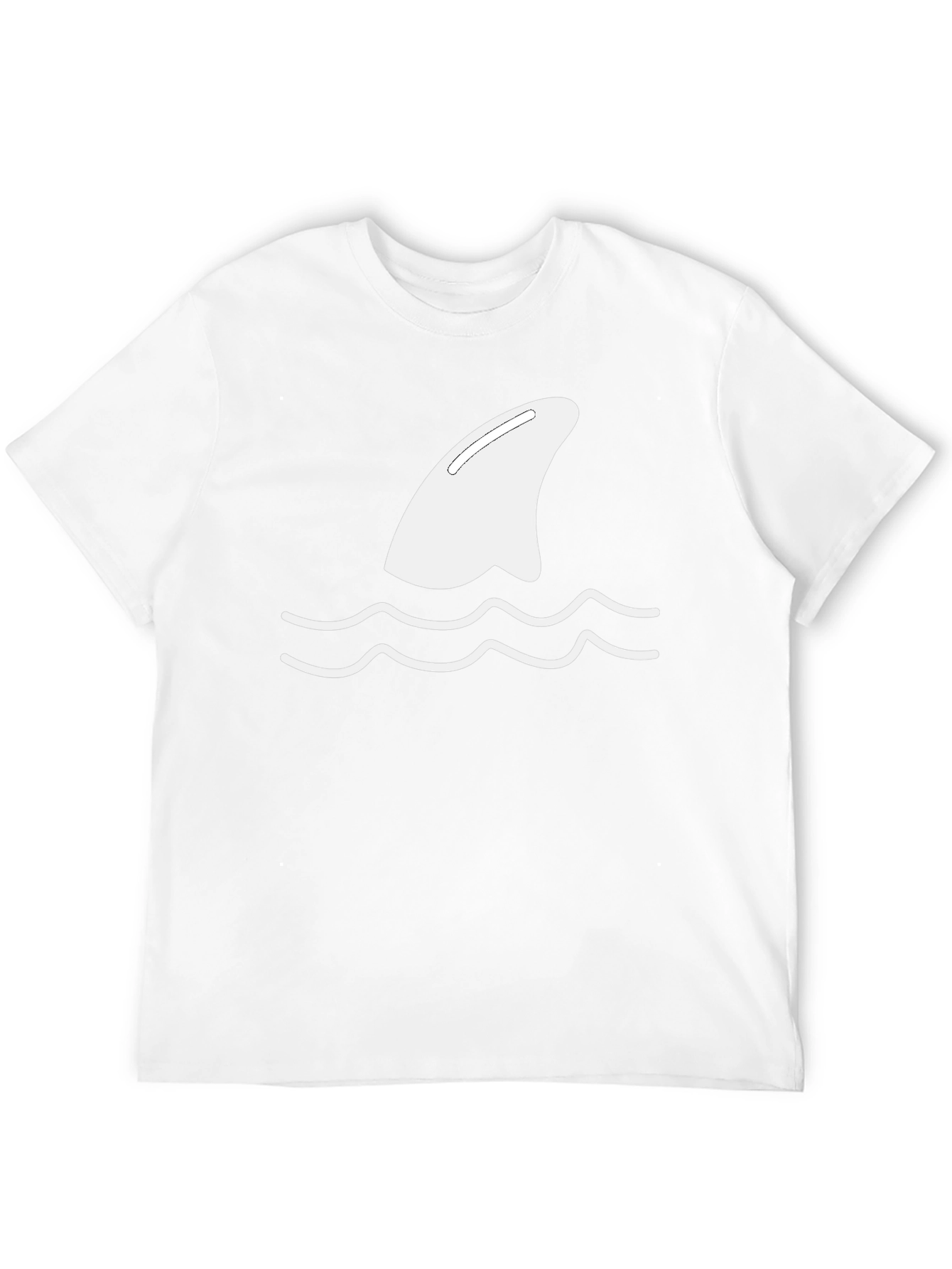 Mens Black Shark Fin Tee