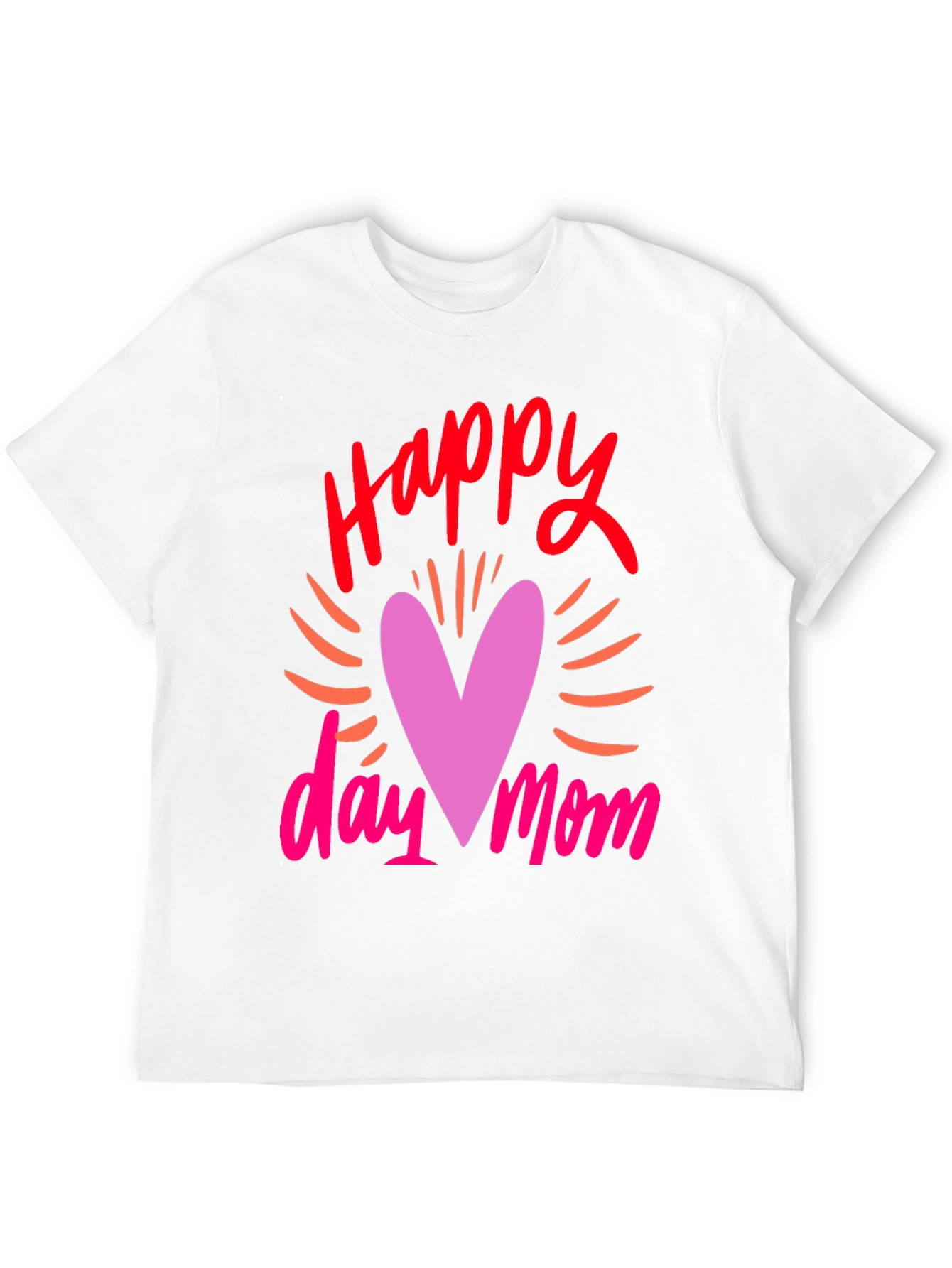 Happy Mothers Day Black Graphic Tee for Men