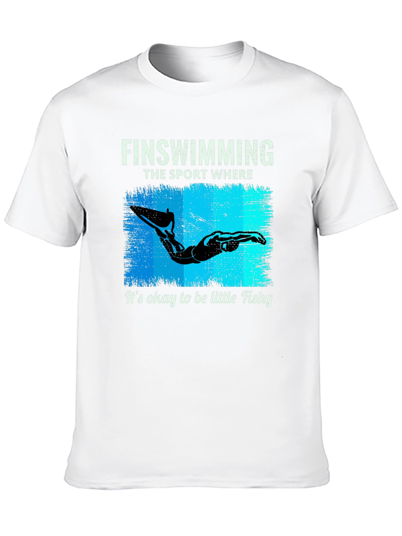 Fin Swimming T-Shirt - Okay to be Little Fishy