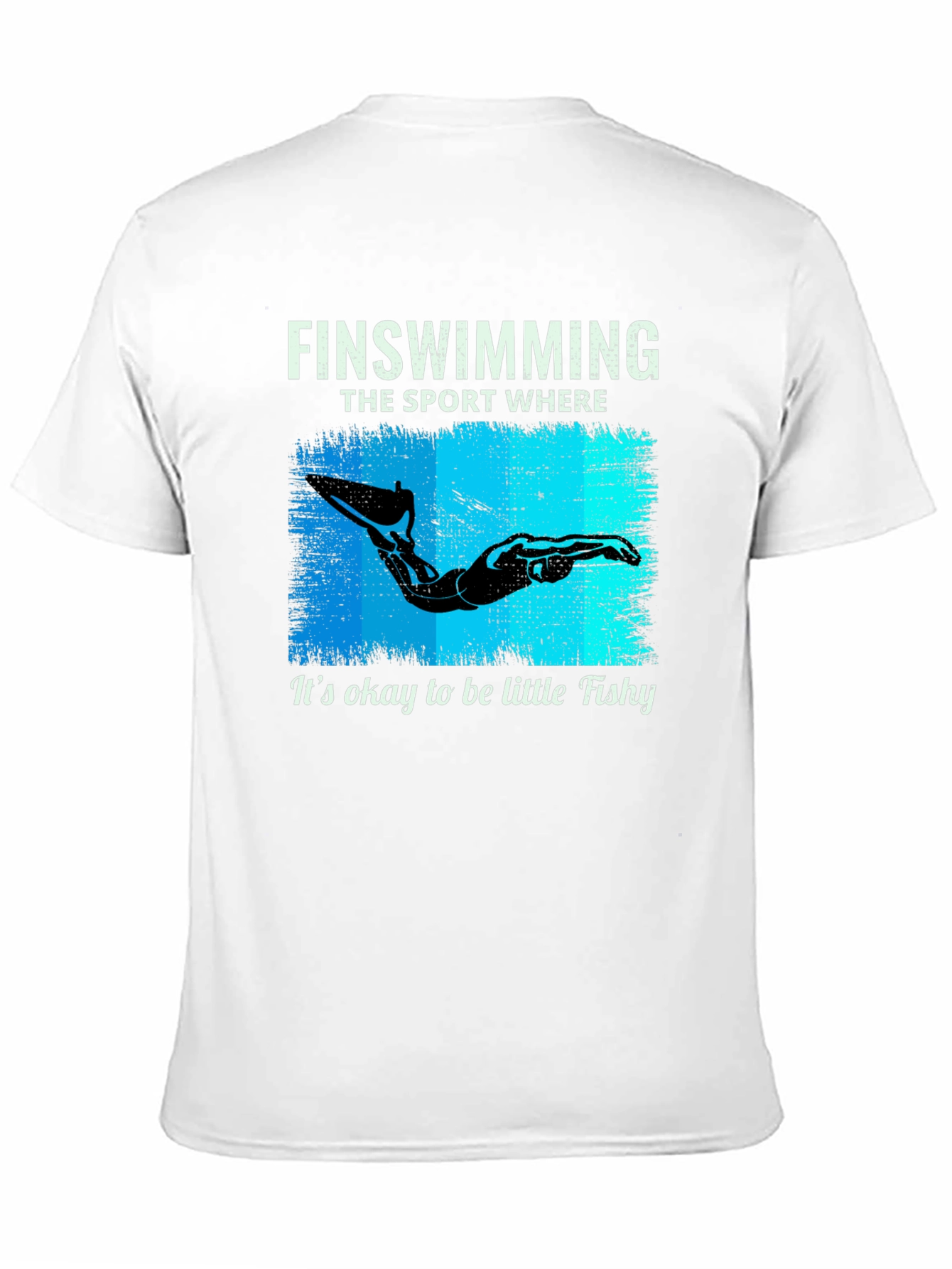 Fin Swimming T-Shirt - Okay to be Little Fishy