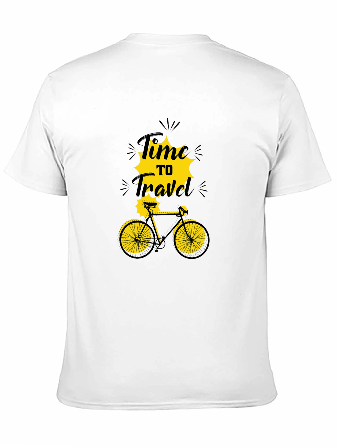 Time to Travel Bicycle Graphic T-Shirt