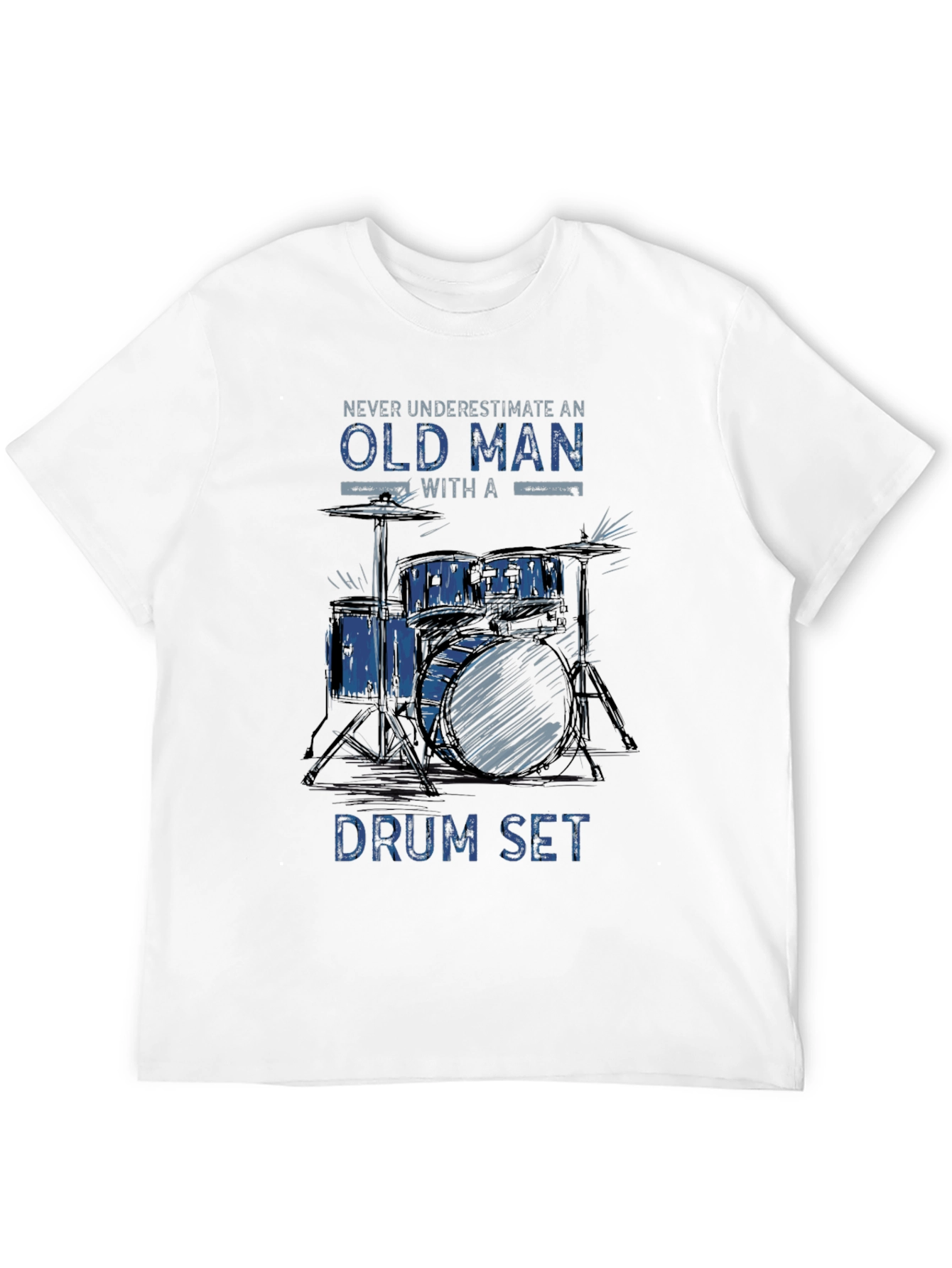 Old Man Drum Set T-Shirt
