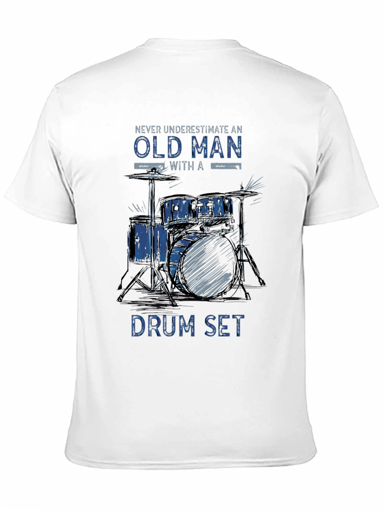 Old Man Drum Set T-Shirt