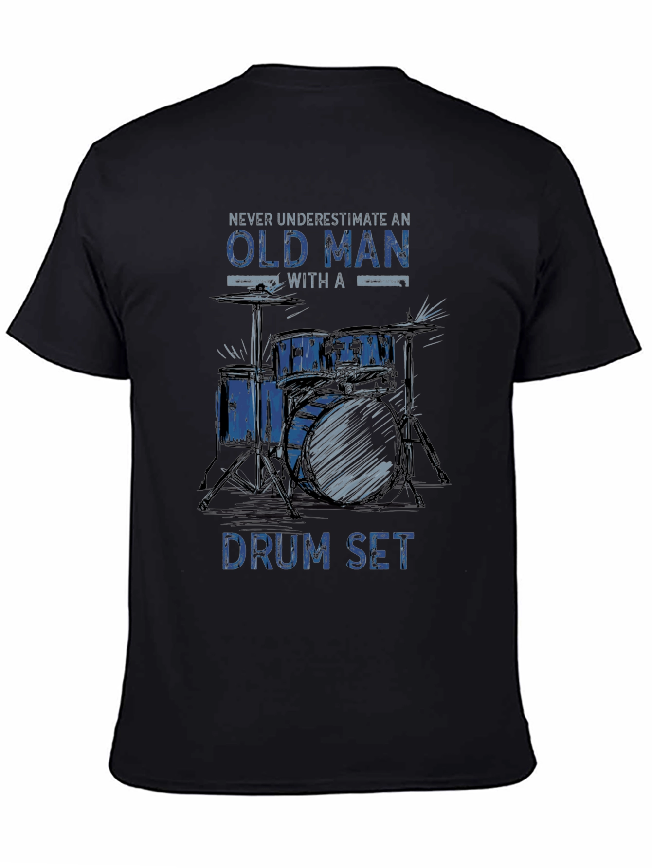 Old Man Drum Set T-Shirt