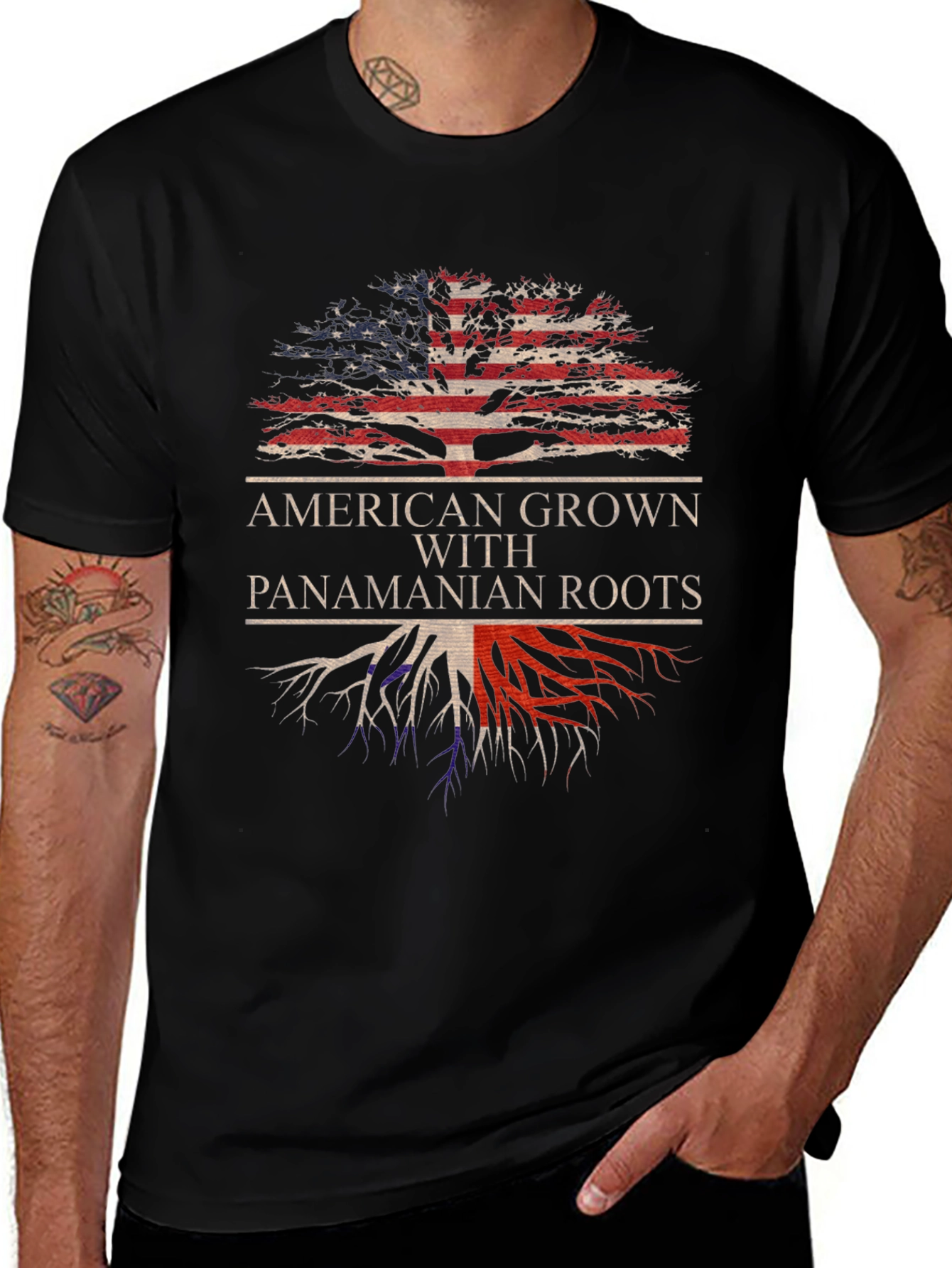 American Grown with Panamanian Roots T-Shirt