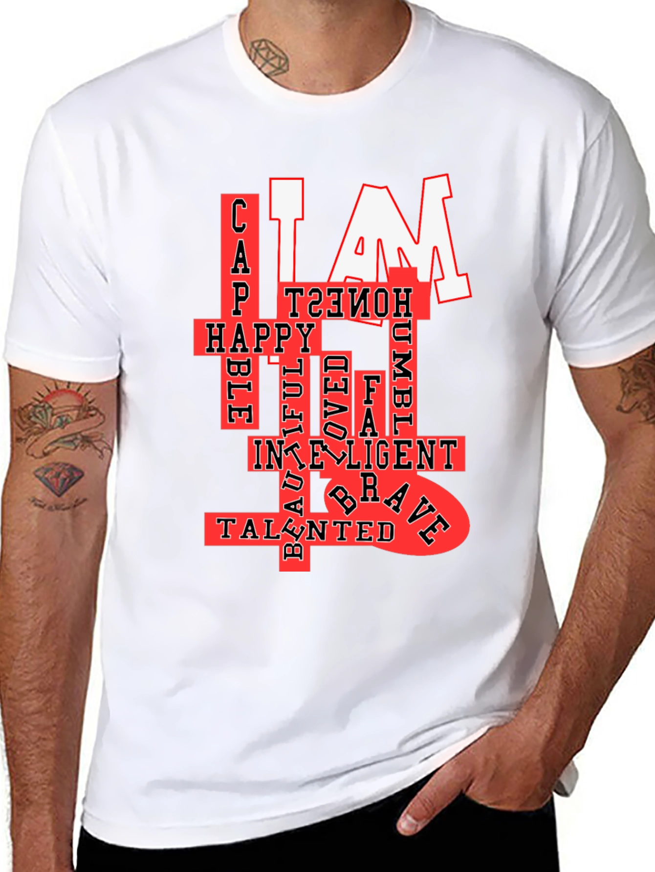 I AM T-Shirt: Confident Happy & Talented