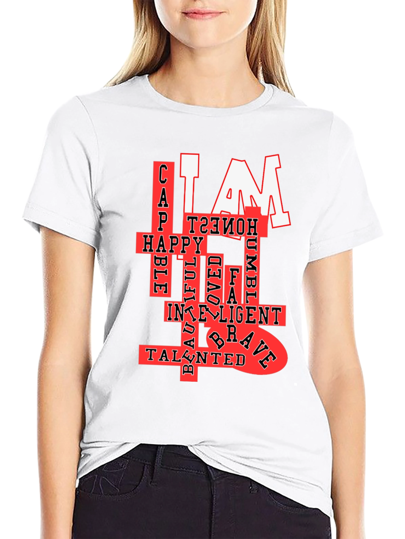 I AM T-Shirt: Confident Happy & Talented