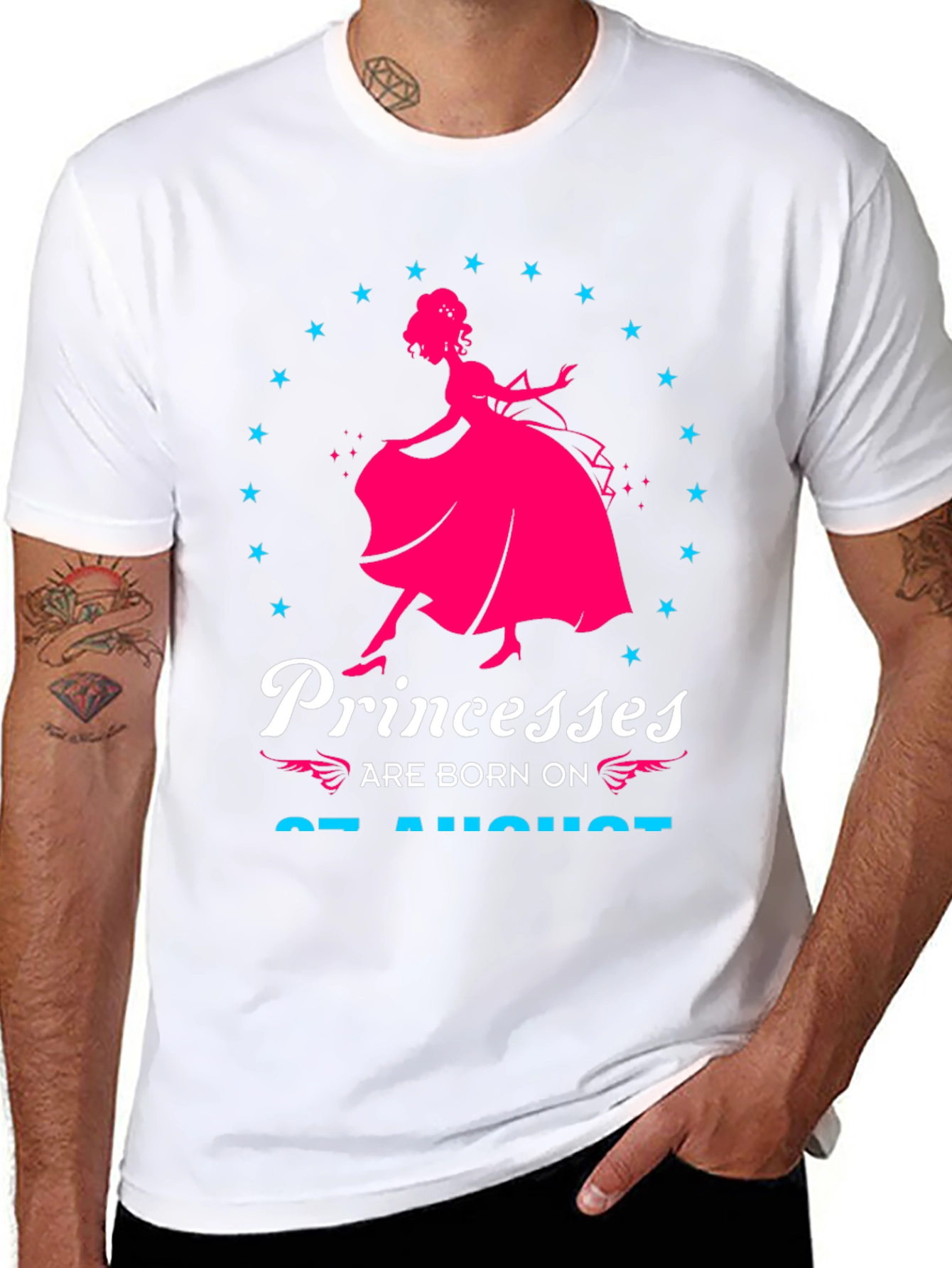 Princesses Born on August T-Shirt