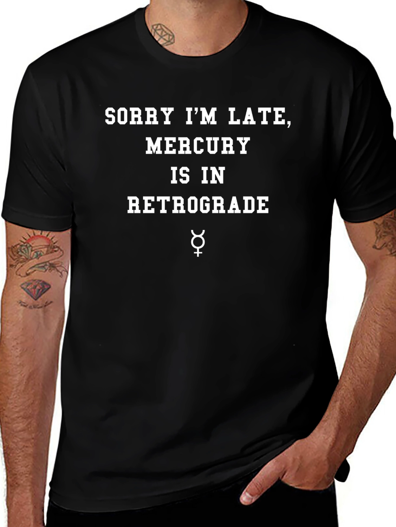 Retrograde Mercury Funny Graphic T-Shirt