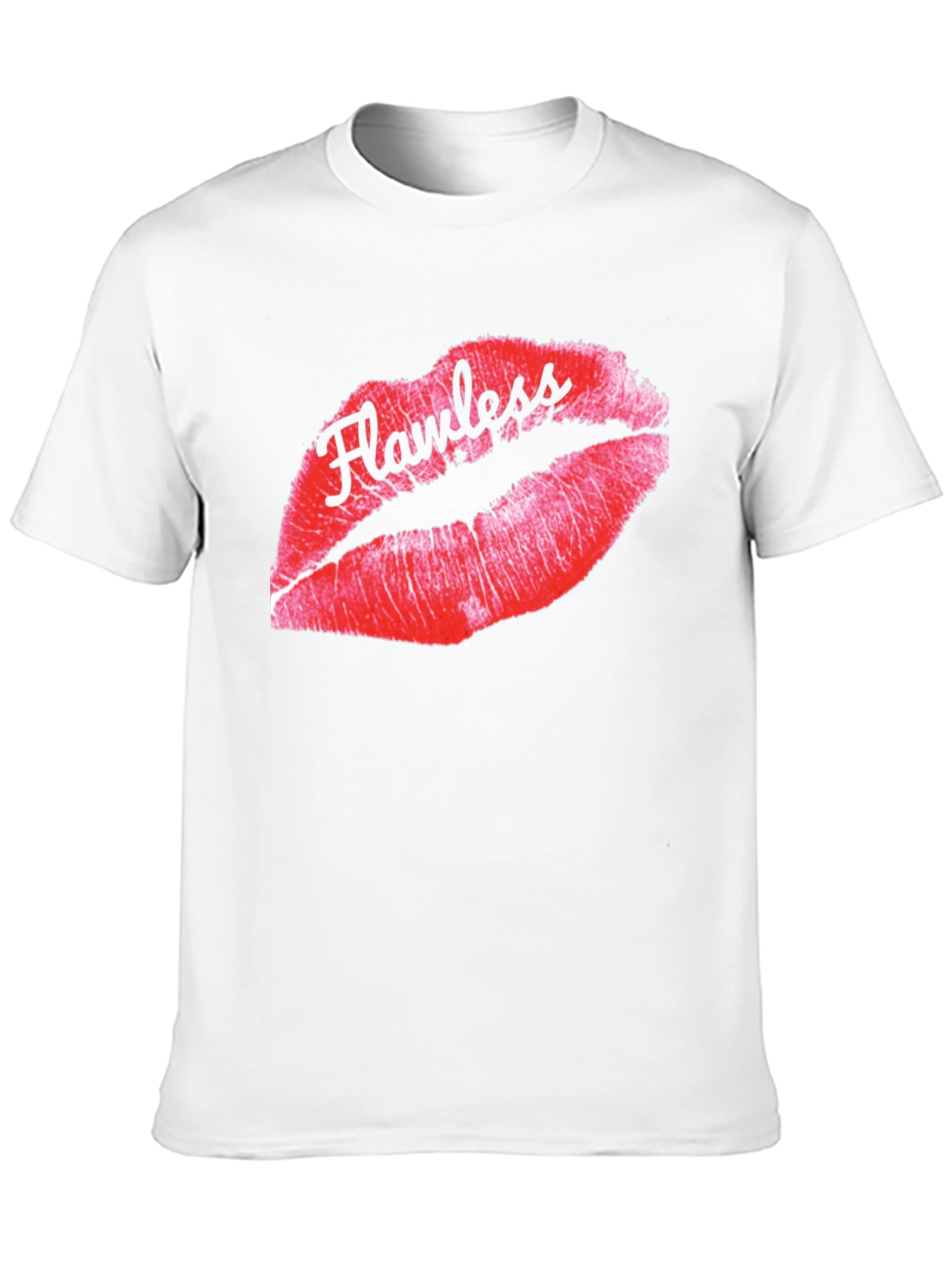 Flawless Lips Graphic Tee - Stylish Black T-Shirt