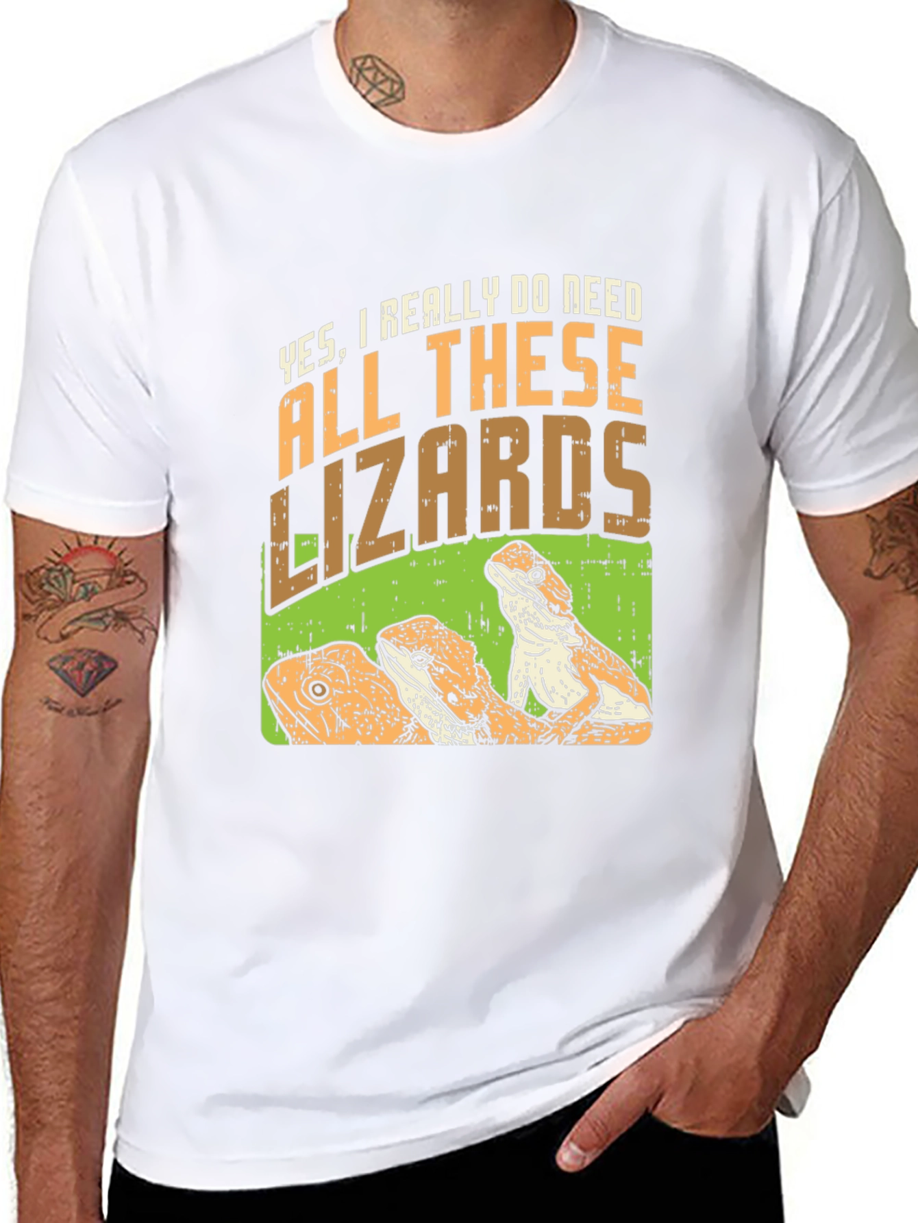 Lizard Lover T-Shirt - All These Lizards Graphic Tee