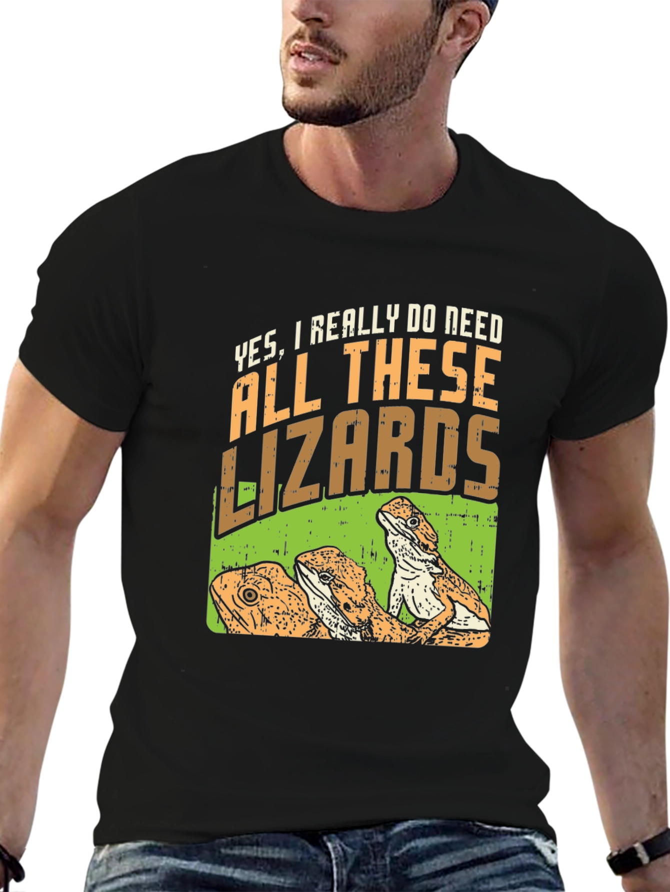 Lizard Lover T-Shirt - All These Lizards Graphic Tee