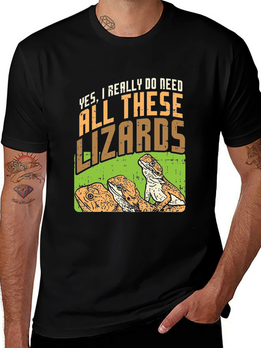 Lizard Lover T-Shirt - All These Lizards Graphic Tee