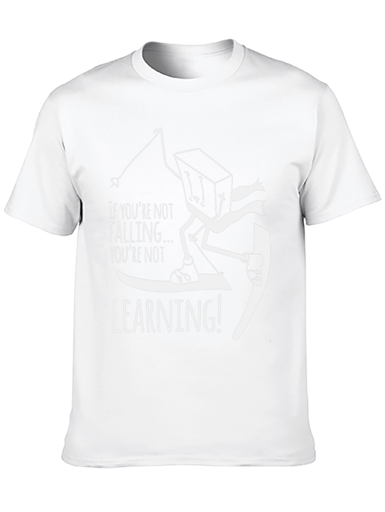 Funny Skiing T-Shirt - Falling is Learning!