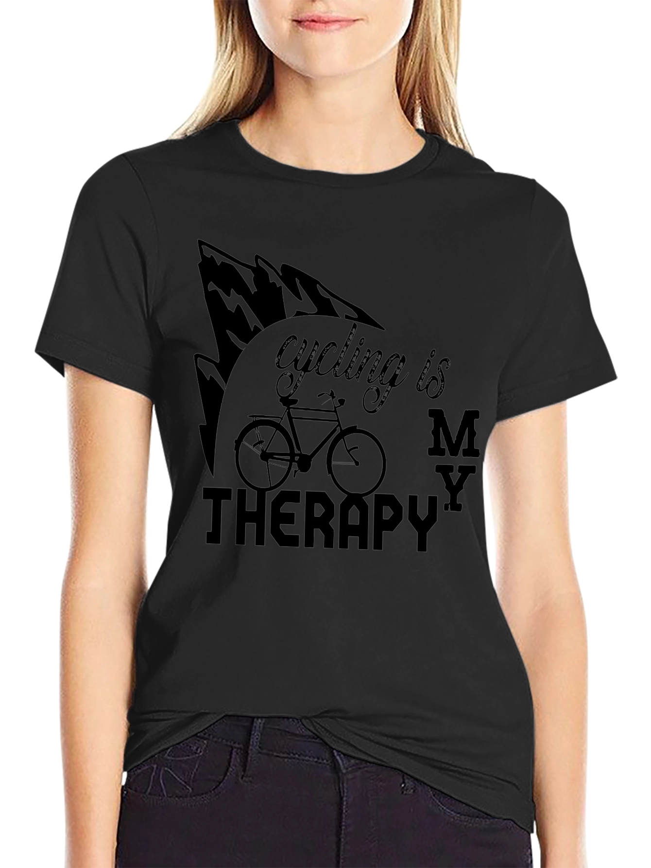 Cycling Is My Therapy T-Shirt