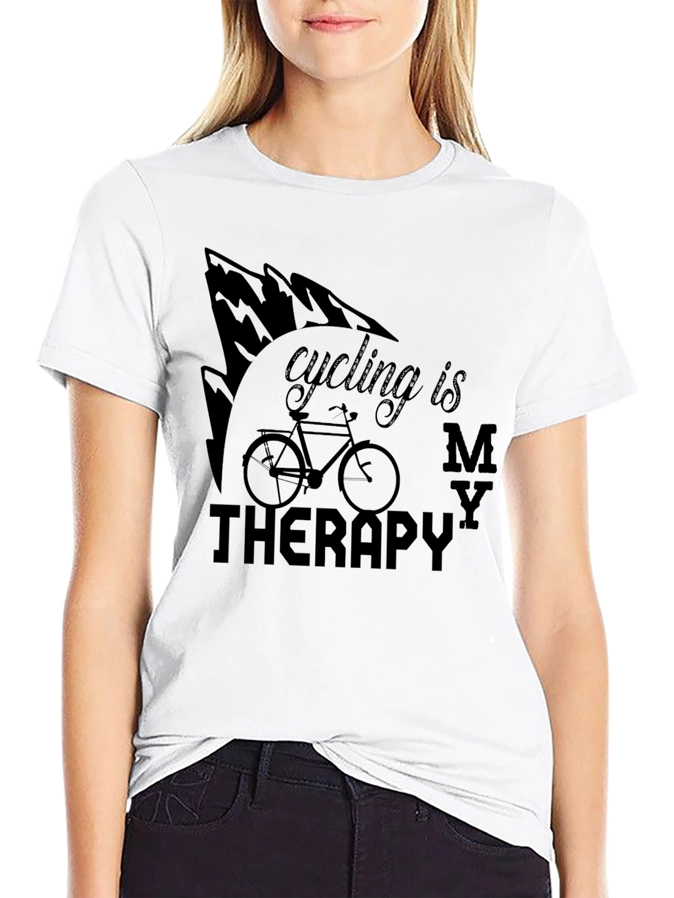 Cycling Is My Therapy T-Shirt