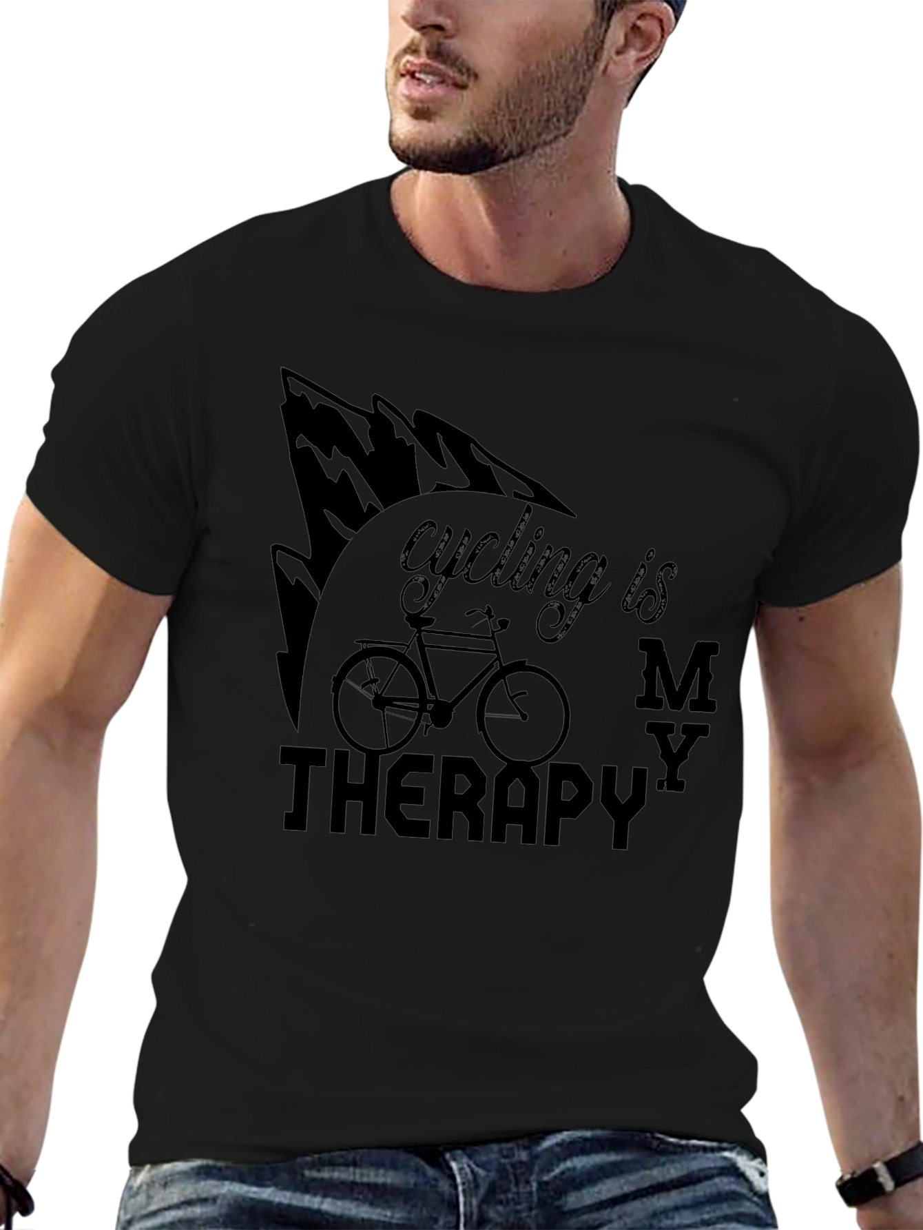 Cycling Is My Therapy T-Shirt