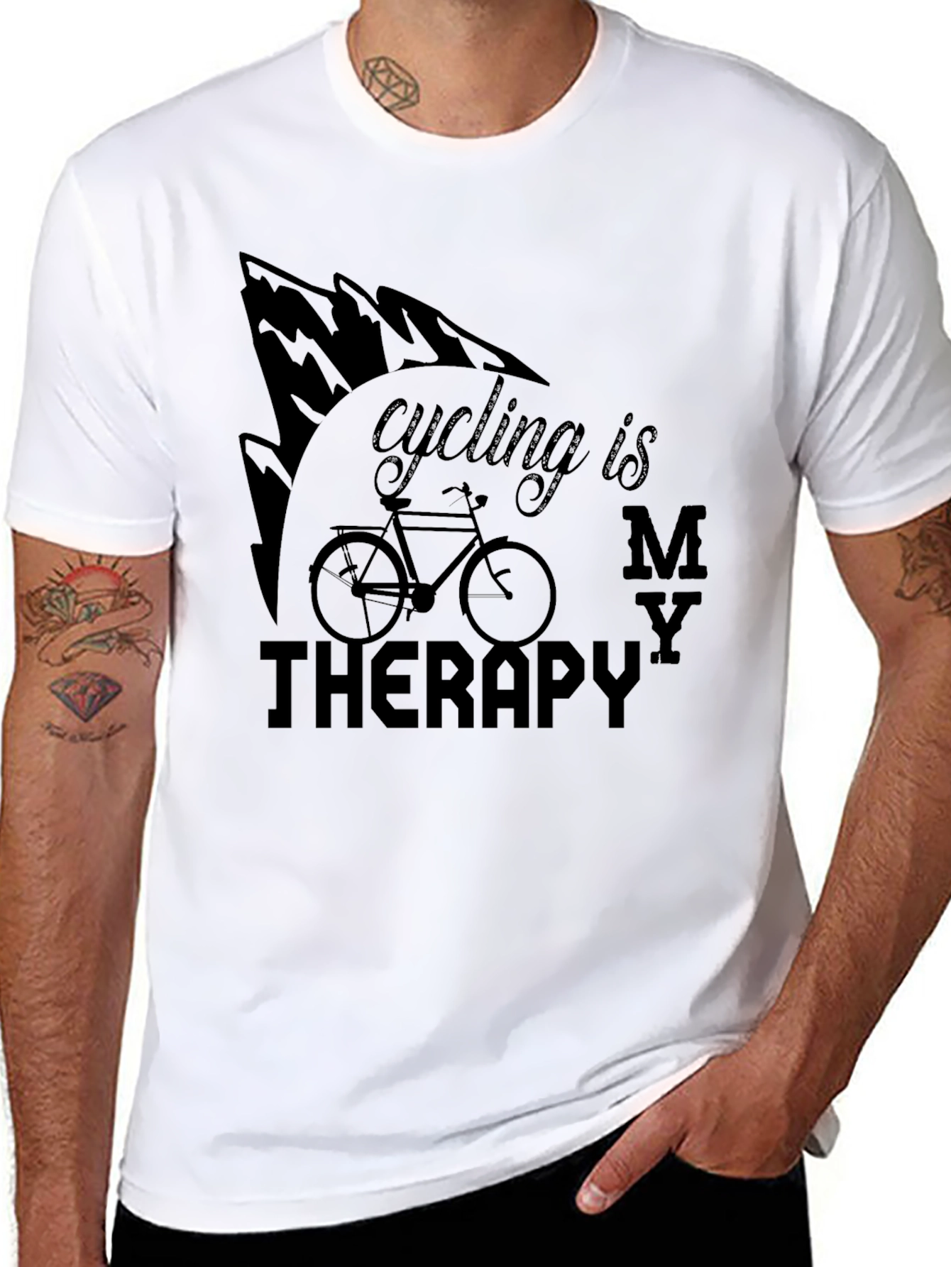 Cycling Is My Therapy T-Shirt