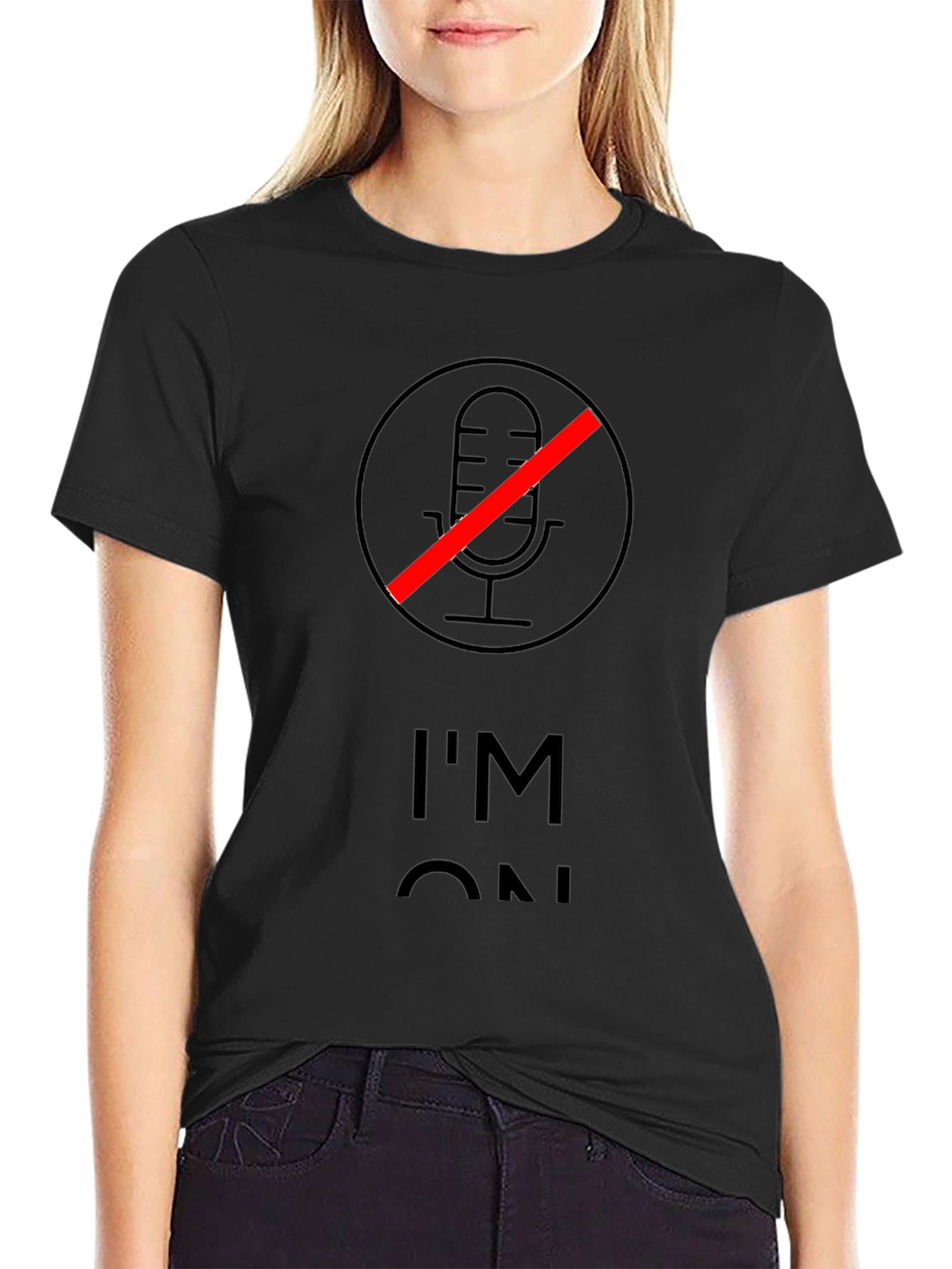 Im On Mute Black T-Shirt