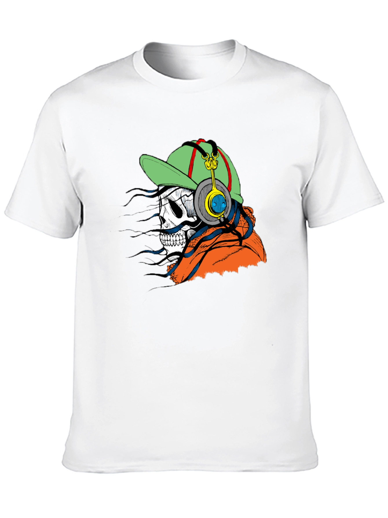 Skull DJ Black T-Shirt