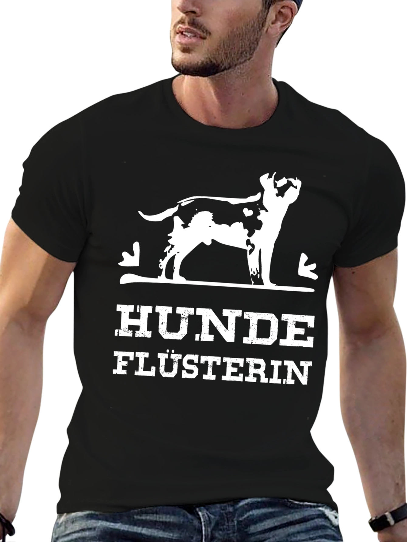 Hunde Flusterin Dog Whisperer Graphic Tee - Black