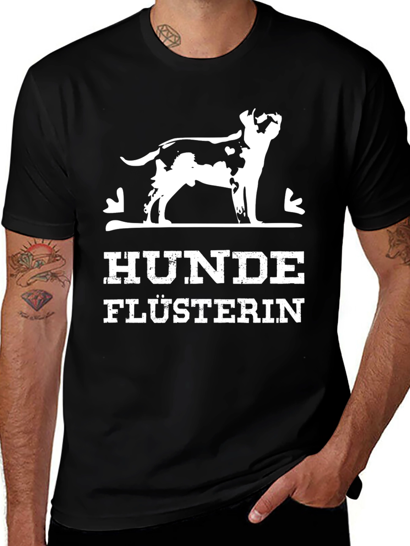Hunde Flusterin Dog Whisperer Graphic Tee - Black
