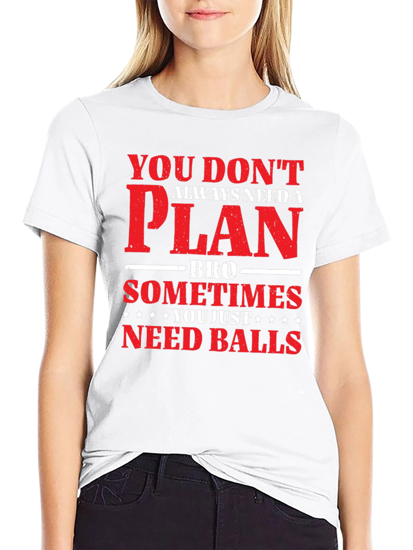 You Dont Need a Plan T-Shirt Mens Graphic Tee
